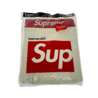 パンツ Supreme Hanes Thermal Pant サーマルパンツ XL ナチュラル