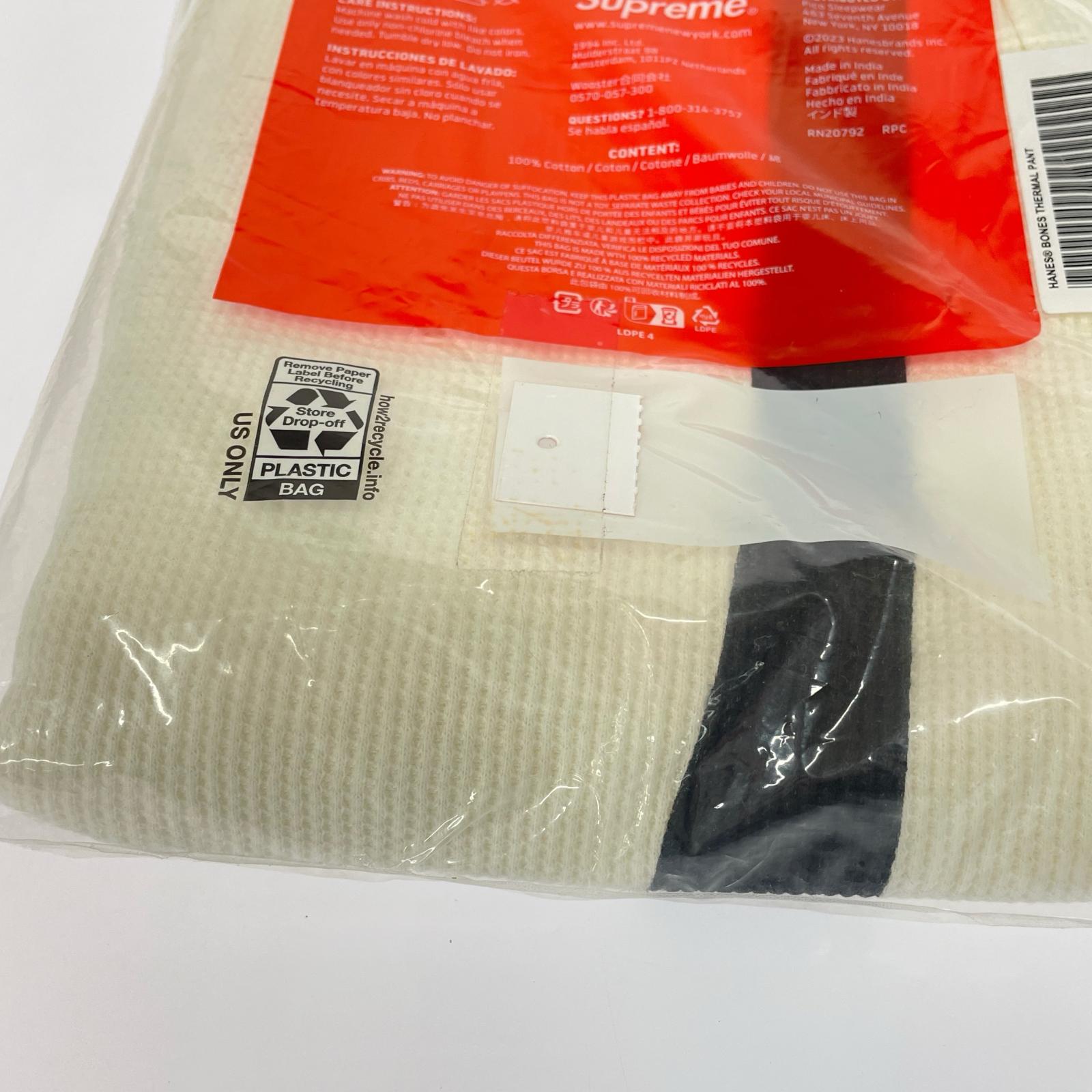 パンツ Supreme Hanes Bones Thermal Pant サーマルパンツ XL 白 ホワイト