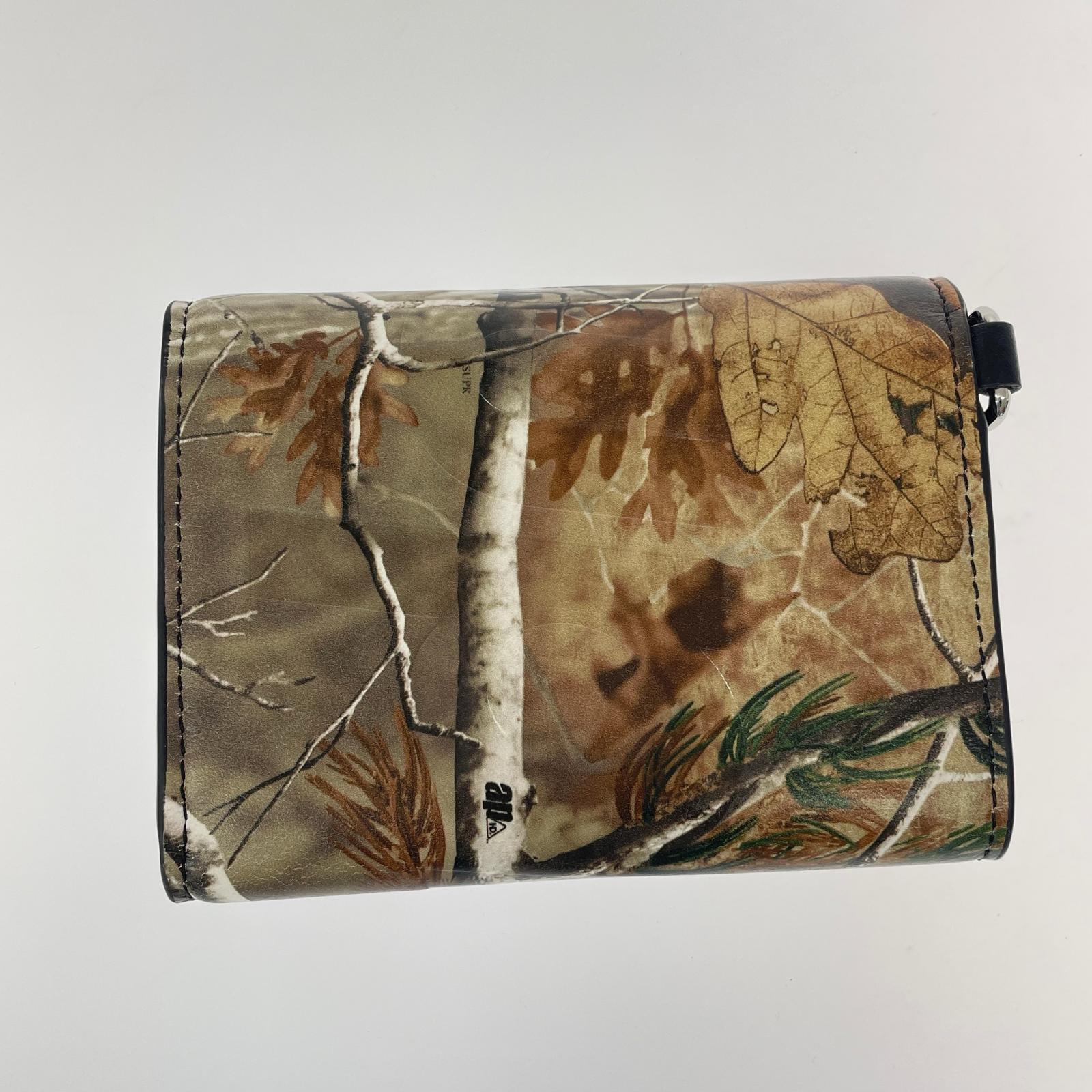 コンパクトウォレット Supreme 25AW Leather Chain Wallet Realtree ハードウッズカモ