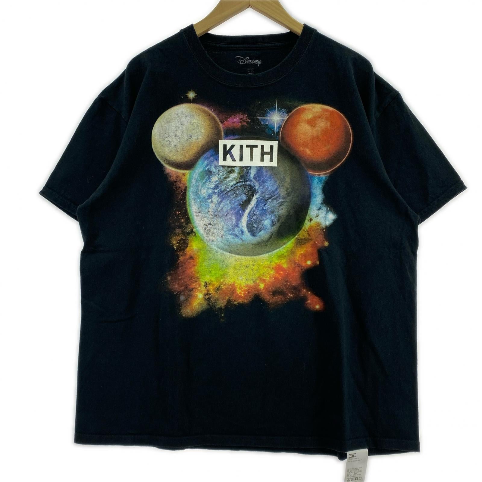 半袖Tシャツ KITH VINTAGE Disney 2025 アースミッキー XL 黒 ブラック