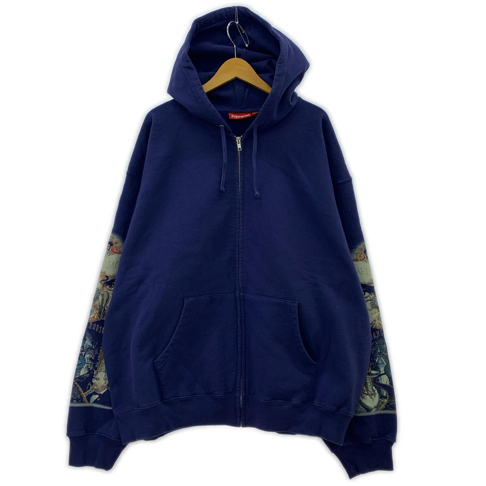 パーカー Supreme×Michael Jackson 25AW Dangerous Zip Up Hooded Sweatshirt XXL 紺 ネイビー