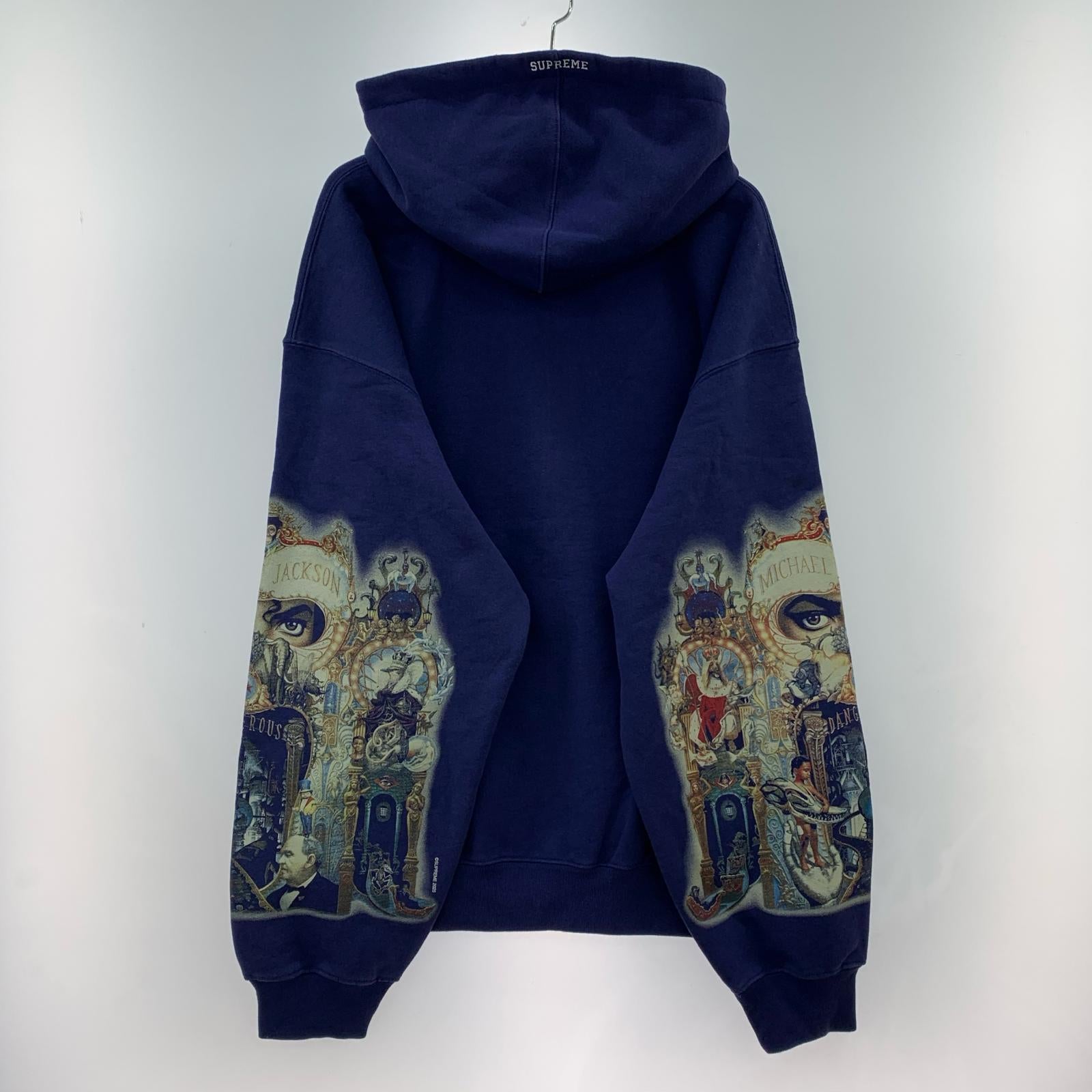 パーカー Supreme×Michael Jackson 25AW Dangerous Zip Up Hooded Sweatshirt XXL 紺 ネイビー