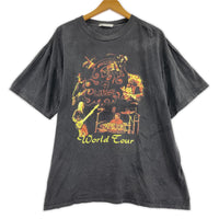 半袖Tシャツ 90s AEROSMITH LIVE Tee 黒 ブラック