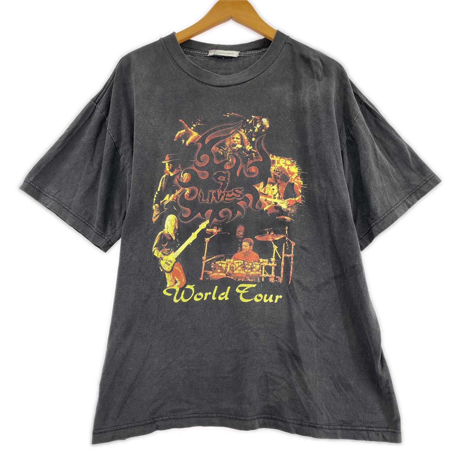 半袖Tシャツ 90s AEROSMITH LIVE Tee 黒 ブラック
