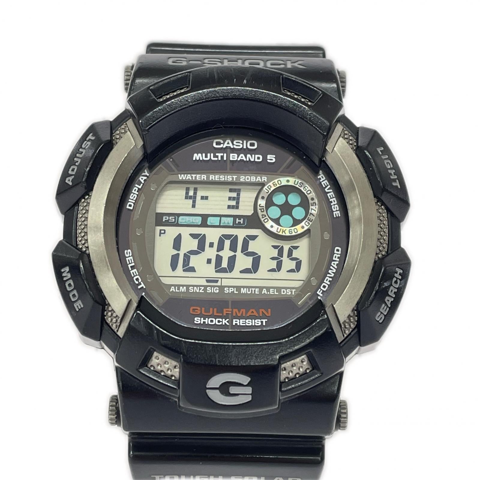 腕時計 GW-9100 ガルフマン 電波ソーラー ブラック