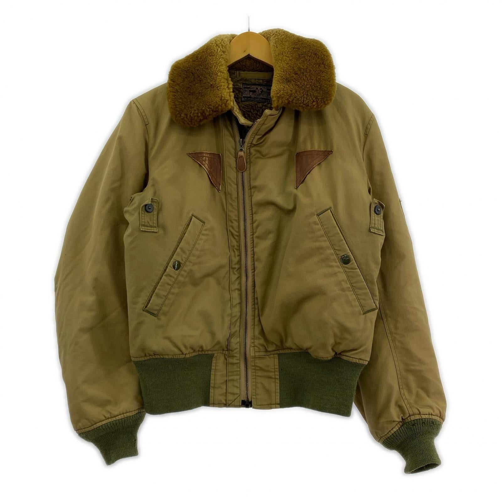 ジャケット THE REAL McCOY’S B-15A フライトジャケット ブラウン