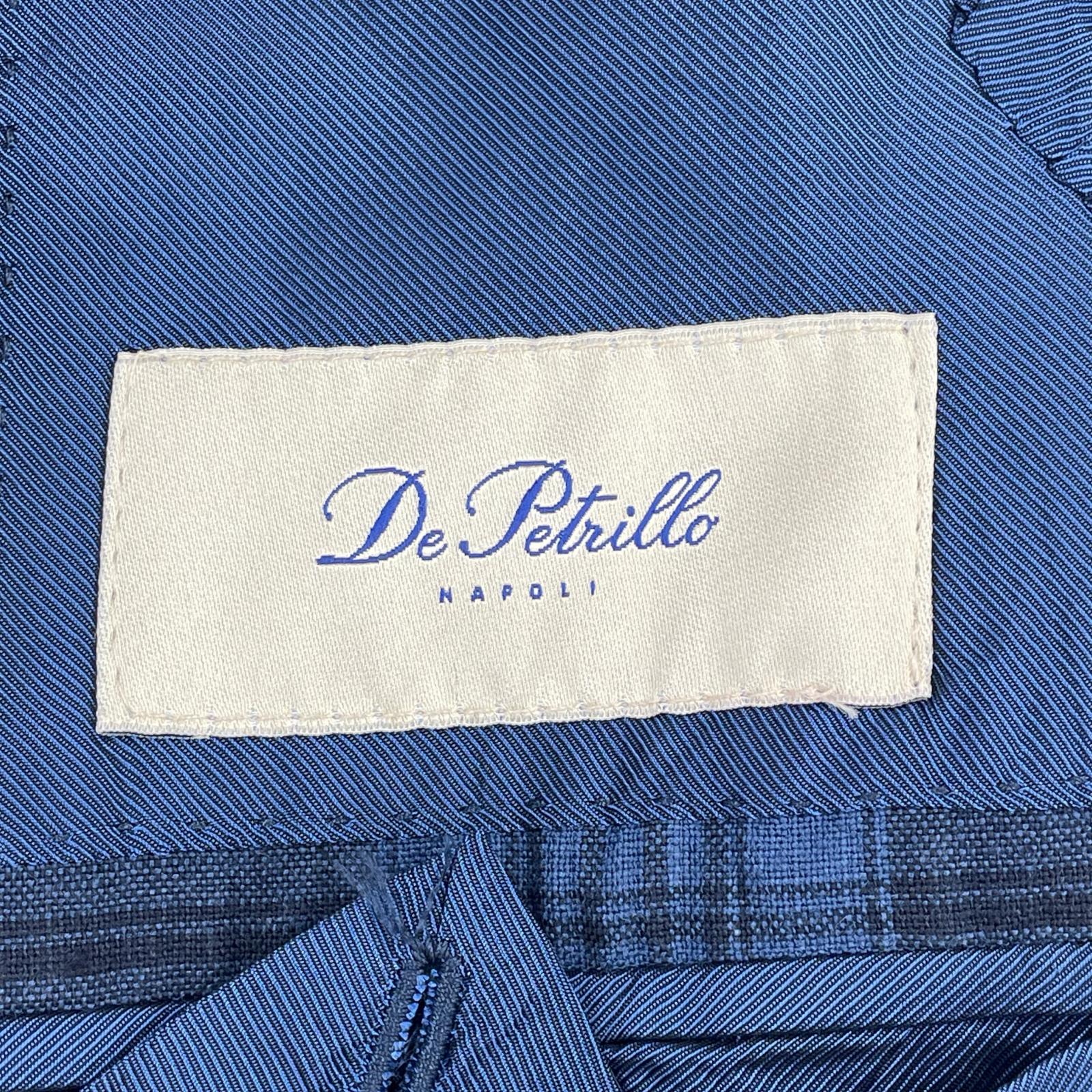 ジャケット De petrillo チェックジャケット 44 ネイビー 44 ネイビー