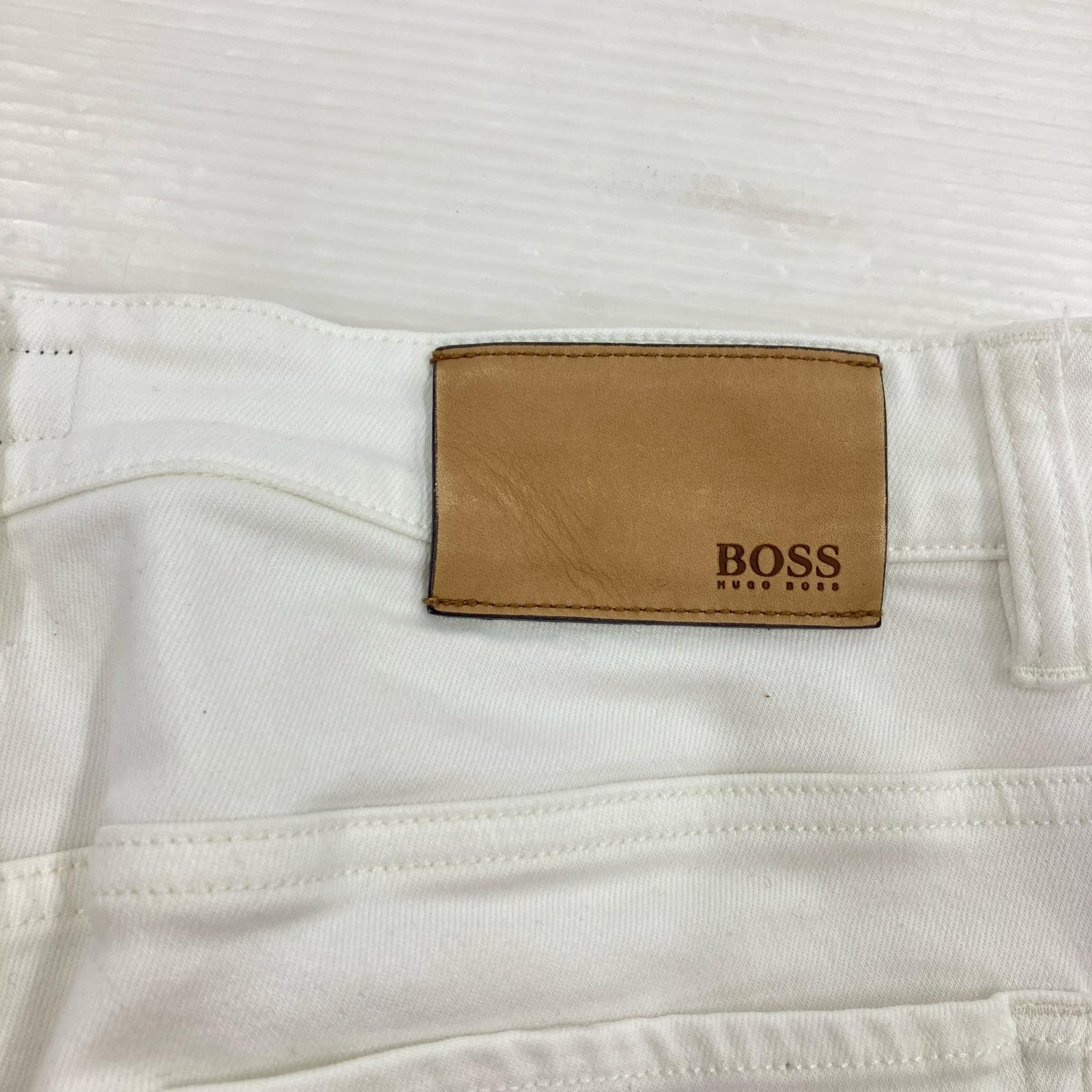 パンツ HUGO BOSS ストレッチパンツ 32 ホワイト ホワイト