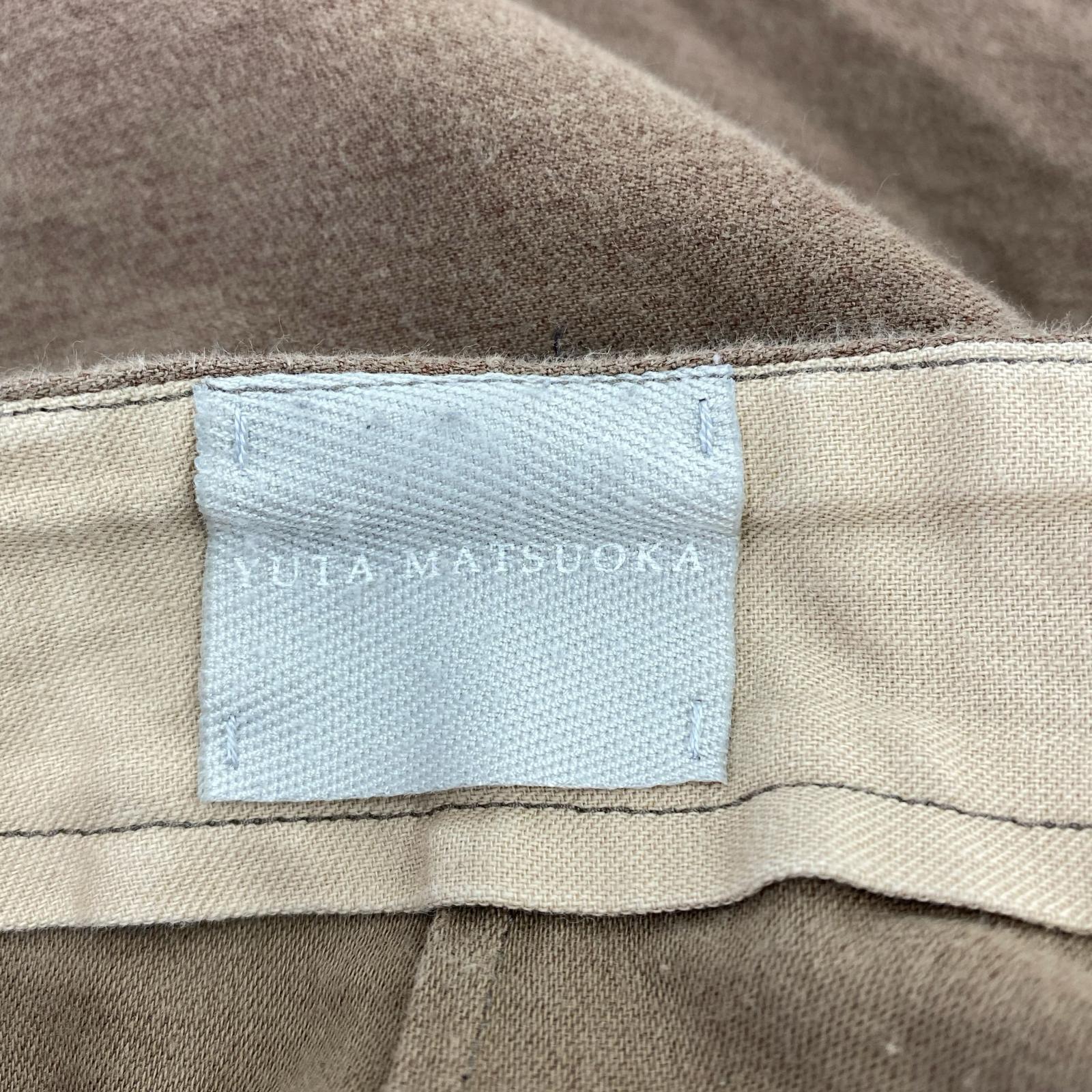 パンツ YUTA MATSUOKA パンツ 茶 ブラウン