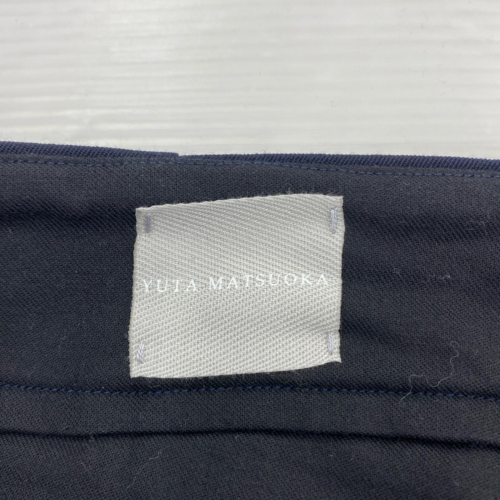 パンツ YUTA MATSUOKA パンツ 紺 ネイビー