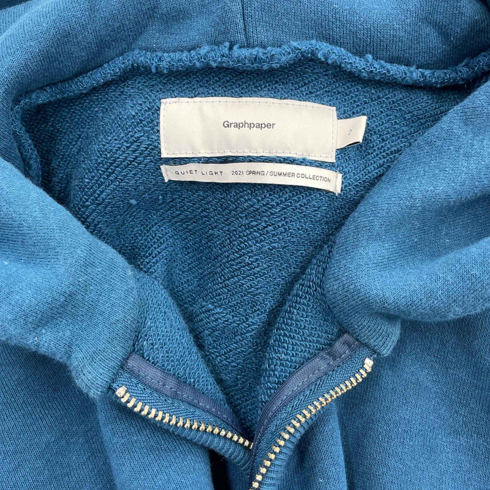 パーカー 21ss/half zip PO parka 2 ブルー
