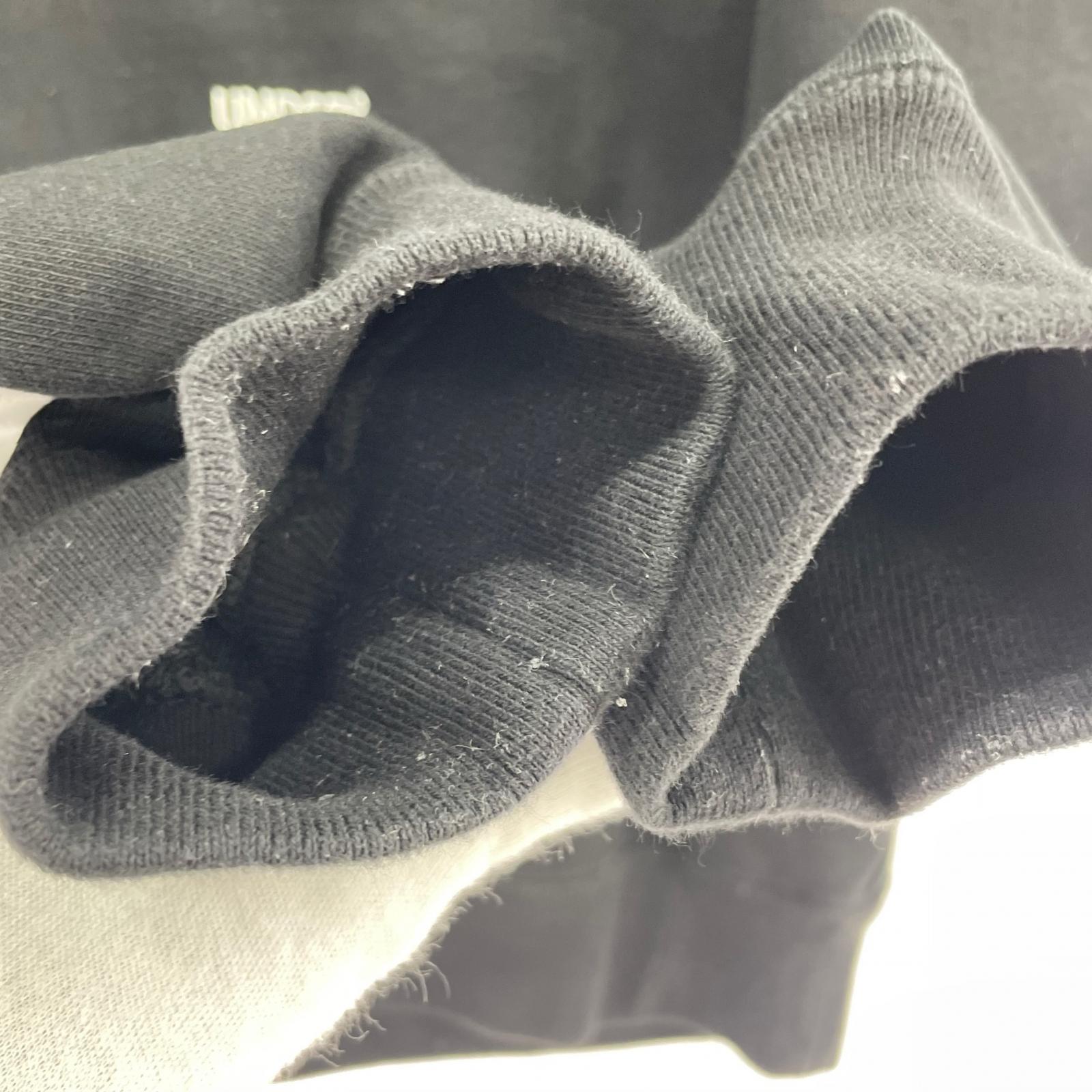 スウェット UNDER R エンブロイダリーロゴ 黒 (M) M ブラック