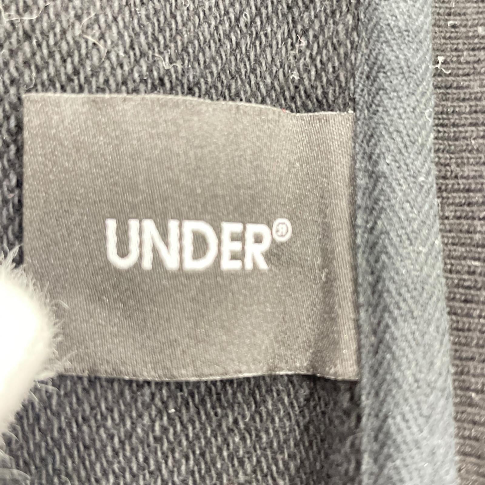 スウェット UNDER R エンブロイダリーロゴ 黒 (M) M ブラック