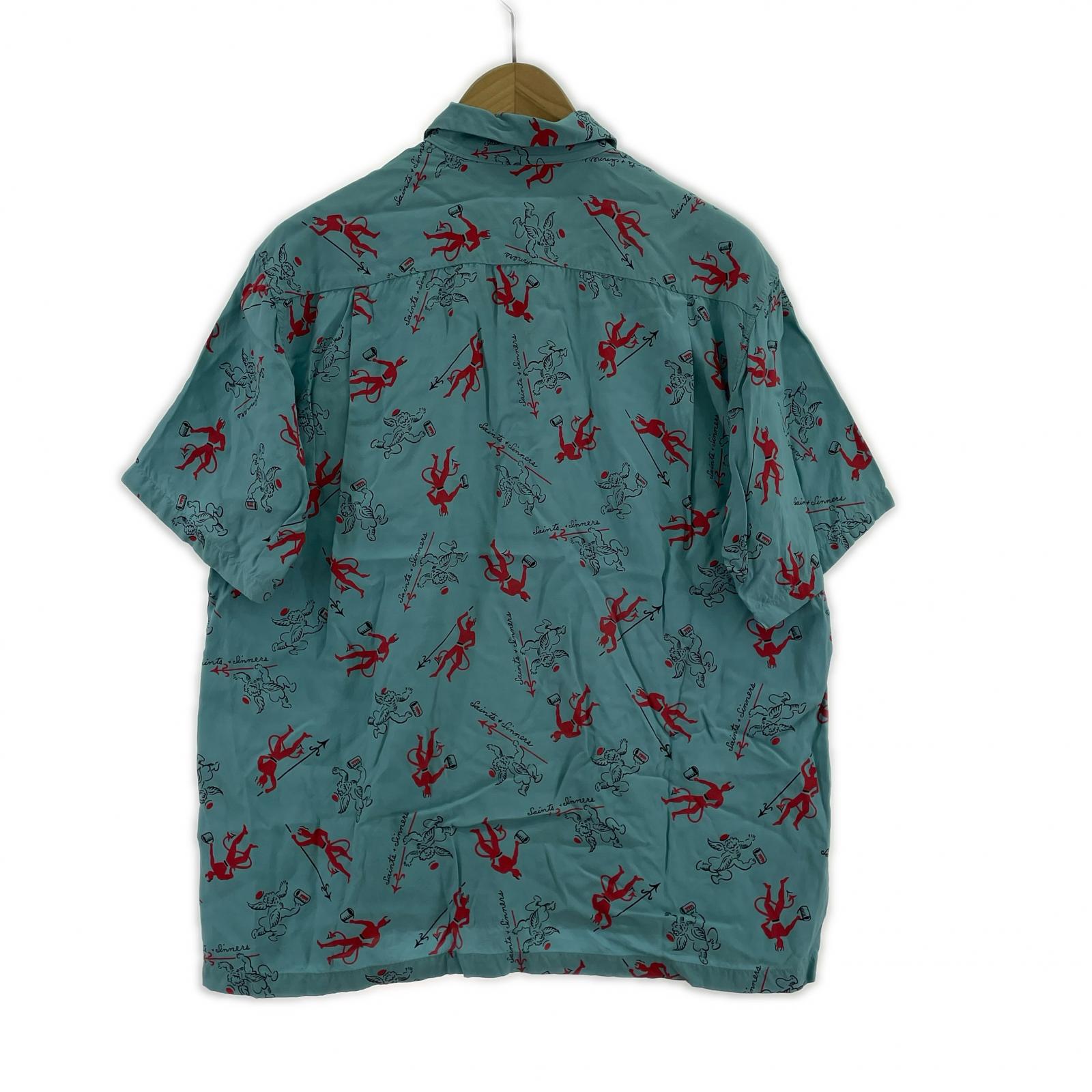 半袖シャツ STAR OF HOLLYWOOD SAINTS&SINNERS M ブルー