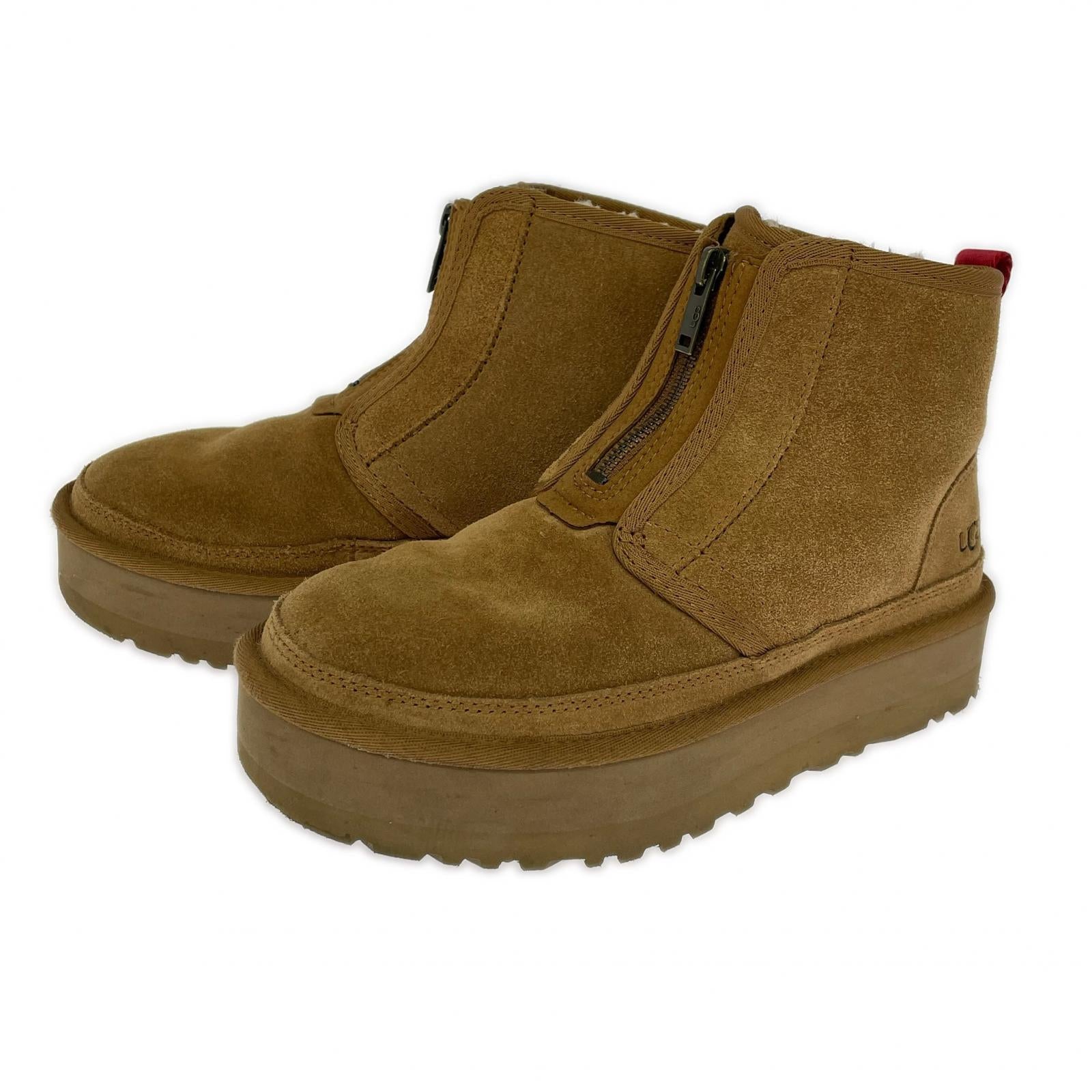 ブーツ Neumel Platform Zip Suede 24cm (US6 UK5 1/2 EU38) ブラウン