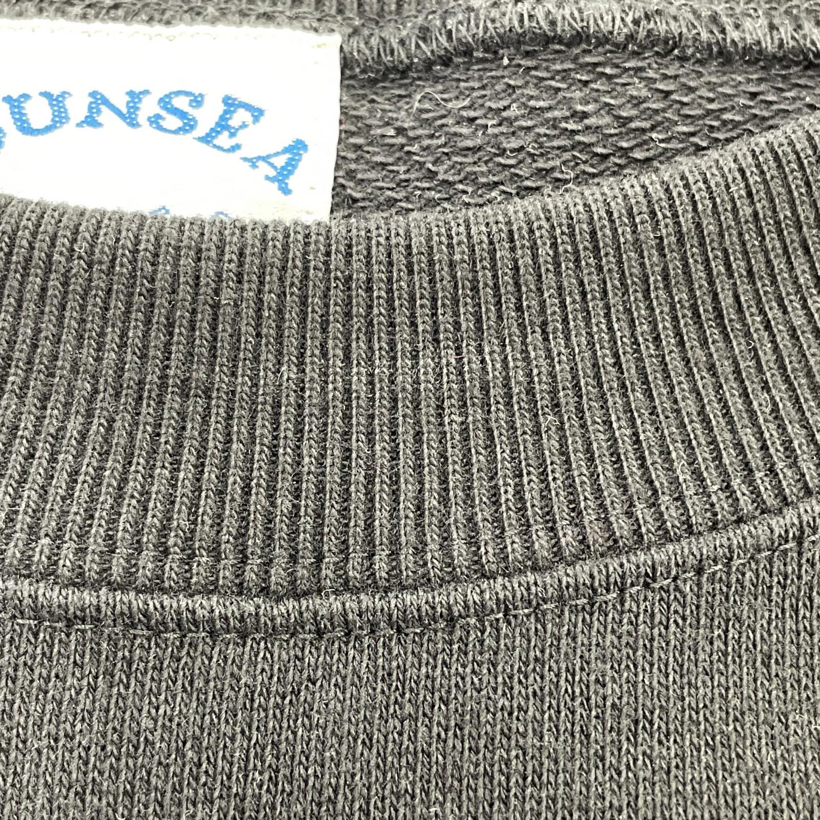 スウェット SUNSEA SWEATSHIRT 2025 デザインスウェット 3 黒 3 ブラック