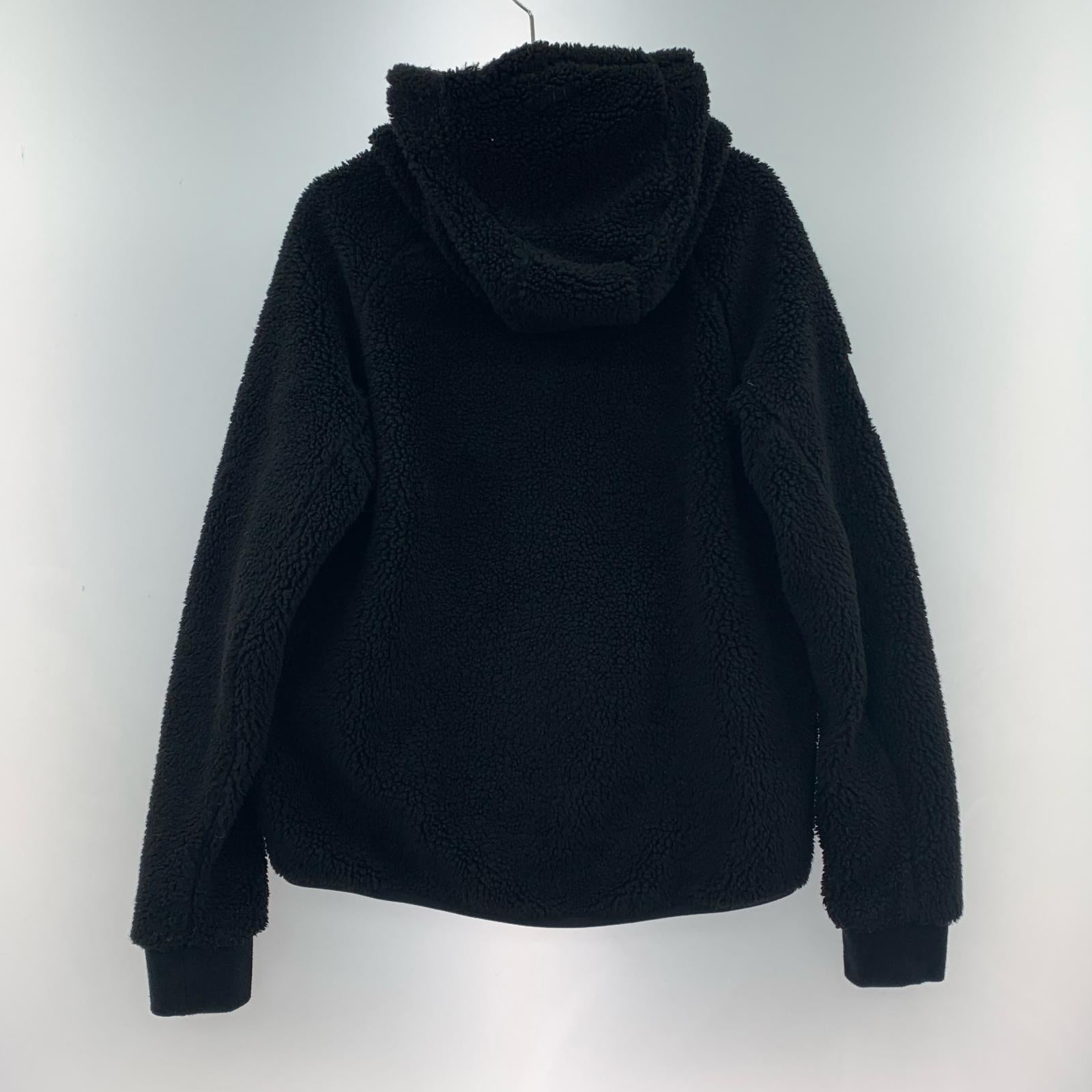 ジャケット ボア フード ジャケット 黒 M M ブラック