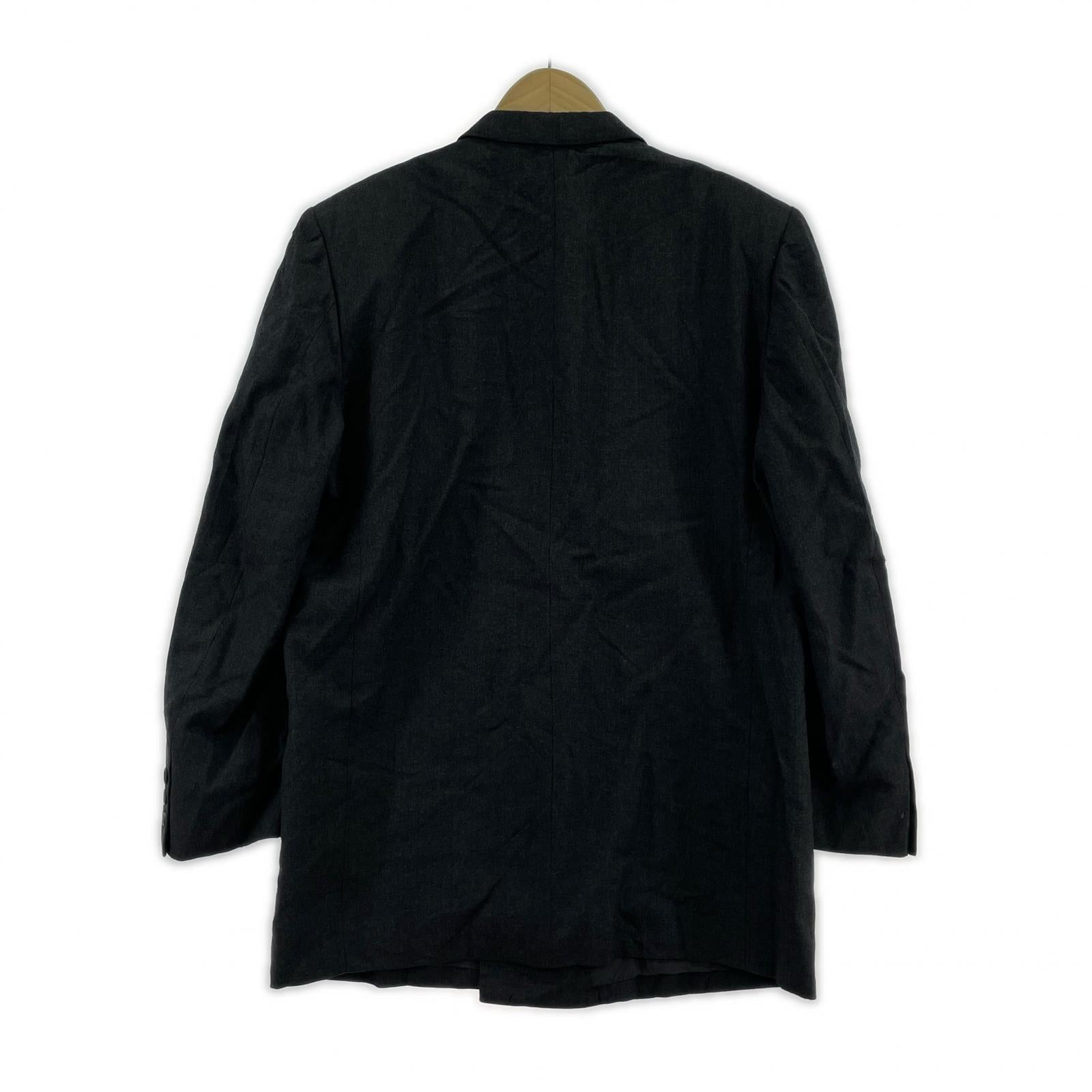 ジャケット 80s COMME des GARCONS HOMME デカオム ダブルジャケット M グレー M グレー