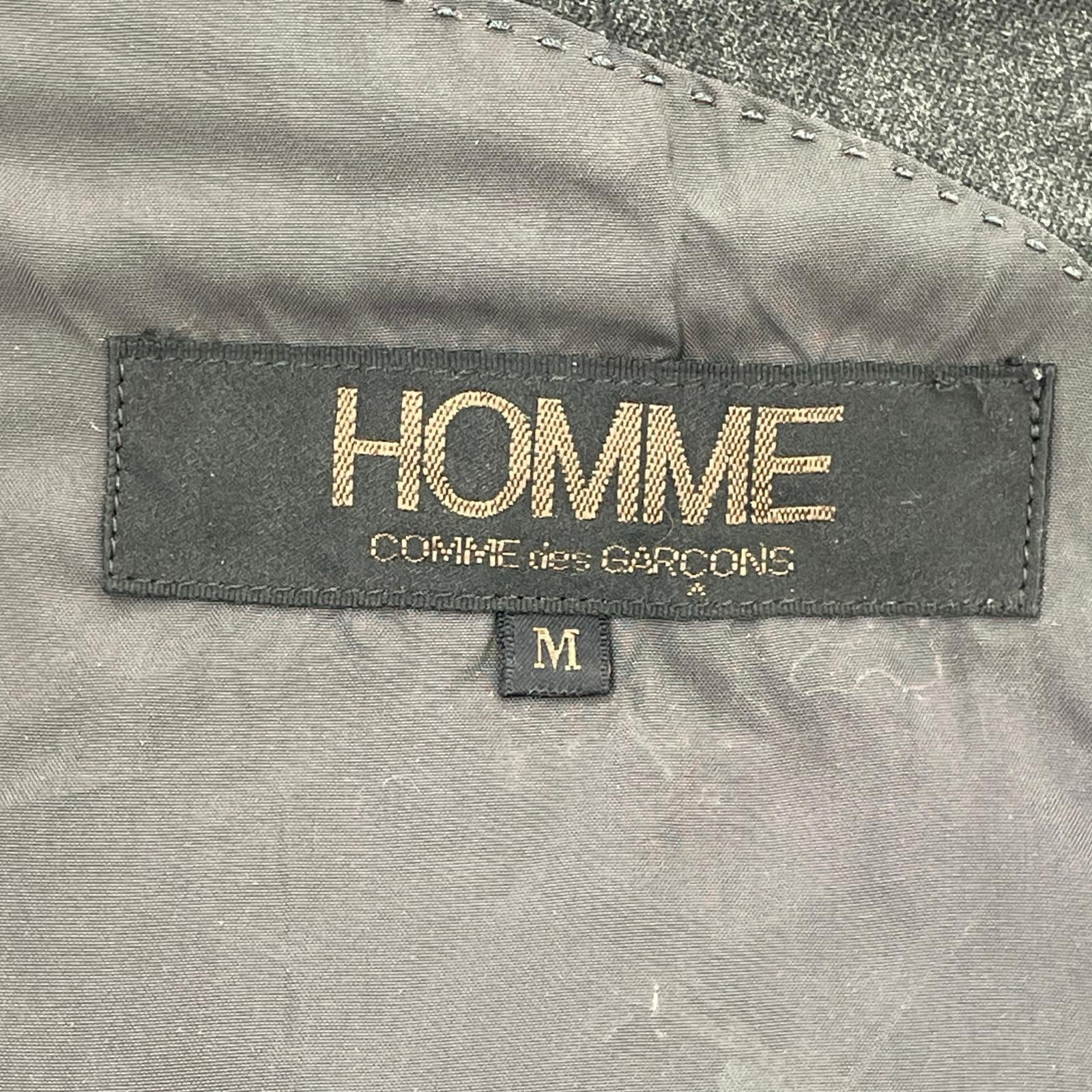 ジャケット 80s COMME des GARCONS HOMME デカオム ダブルジャケット M グレー M グレー