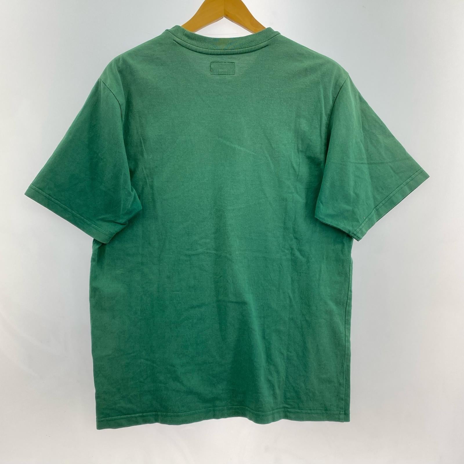 半袖Tシャツ Embroidered Pocket Tee/使用感有 S グリーン