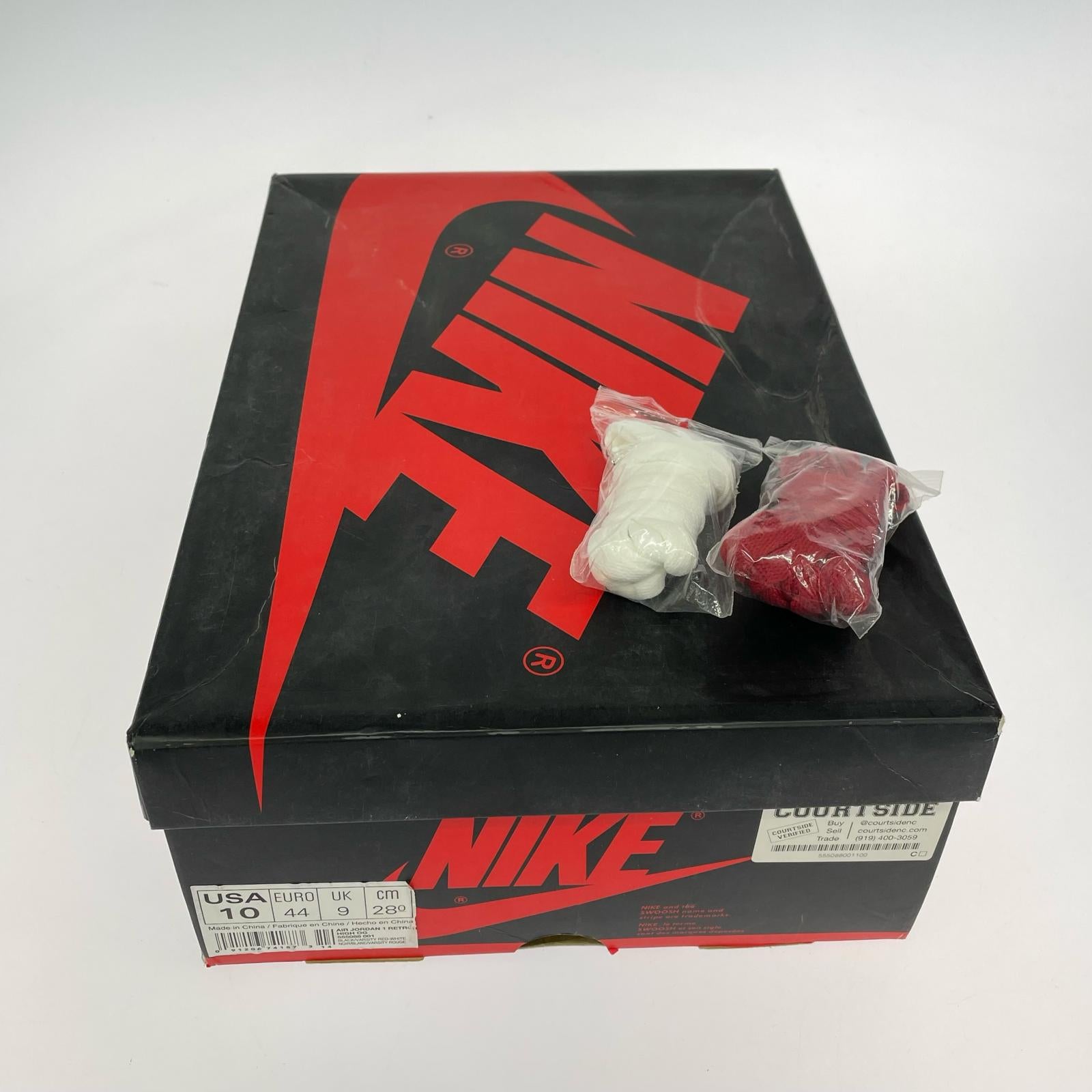 スニーカー AIR JORDAN 1 RETRO HIGH OG ブレッド 28cm