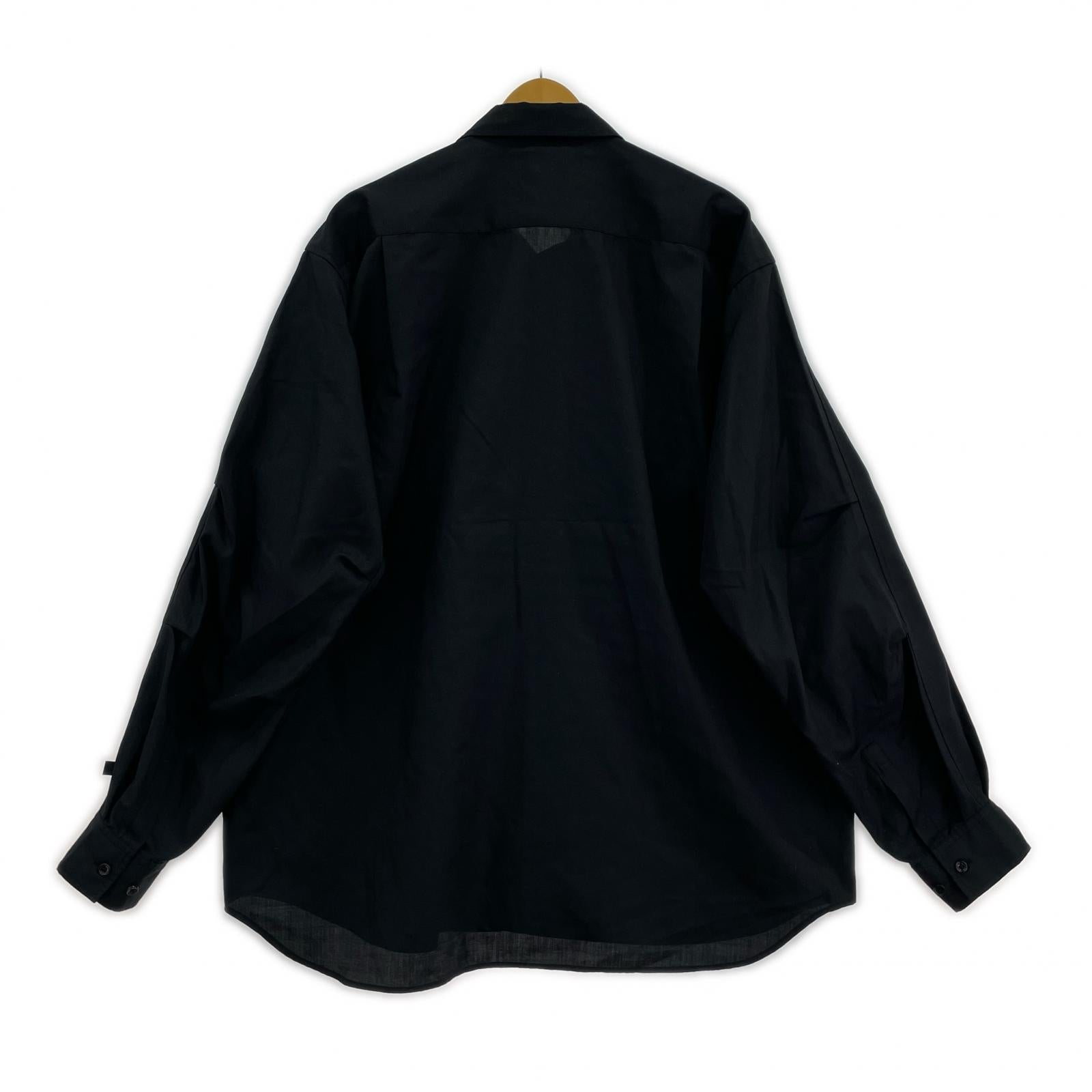 長袖シャツ TECH FISHING SHIRT 黒 L ブラック