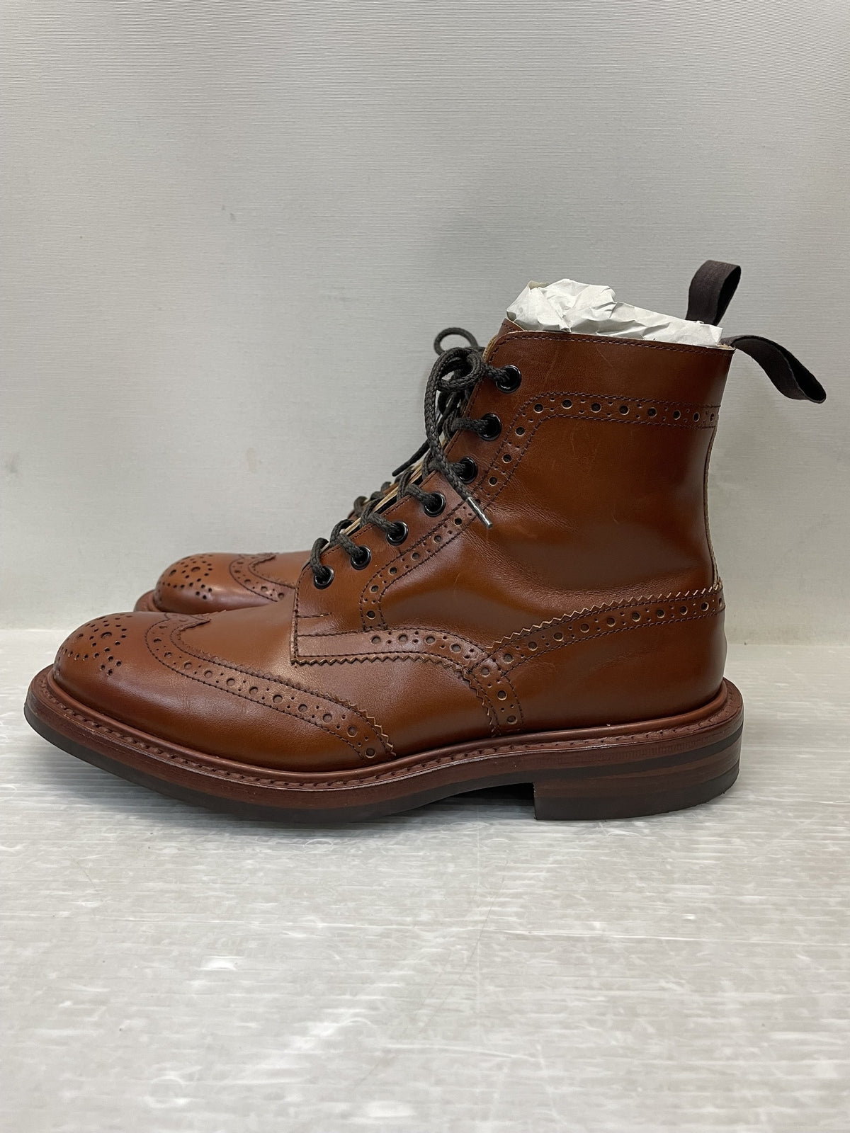 ブーツ Tricker's MOLTON カントリーブーツ 6 1/2 キャメル