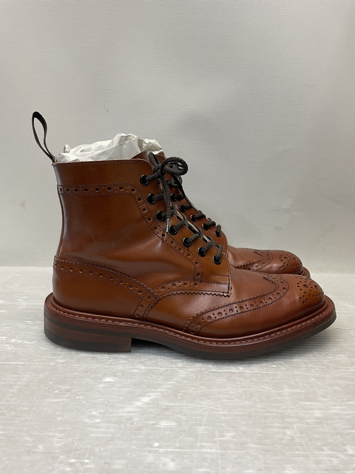 ブーツ Tricker's MOLTON カントリーブーツ 6 1/2 キャメル