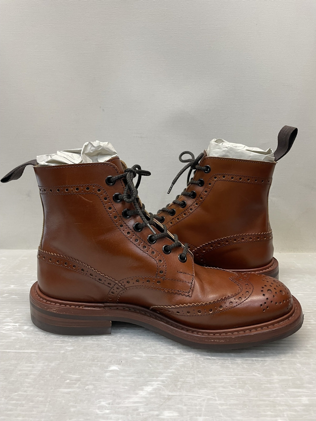 ブーツ Tricker's MOLTON カントリーブーツ 6 1/2 キャメル