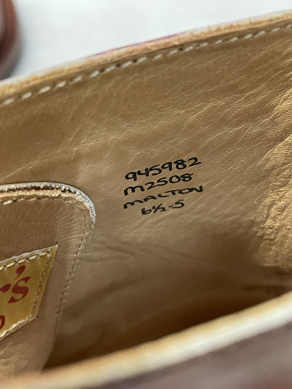 ブーツ Tricker's MOLTON カントリーブーツ 6 1/2 キャメル