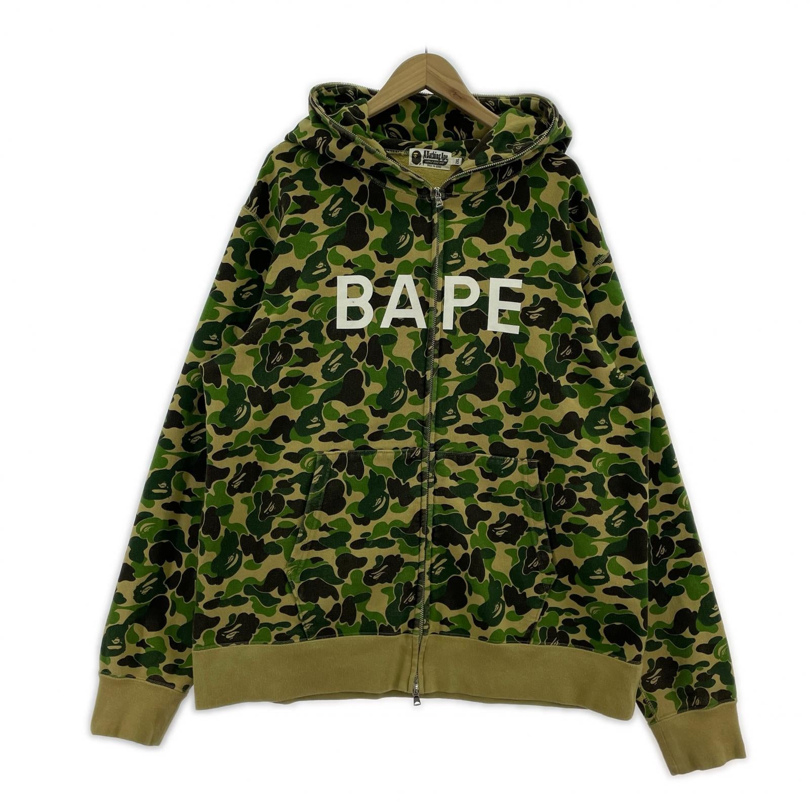 パーカー CAMO BAPE 2XL グリーン
