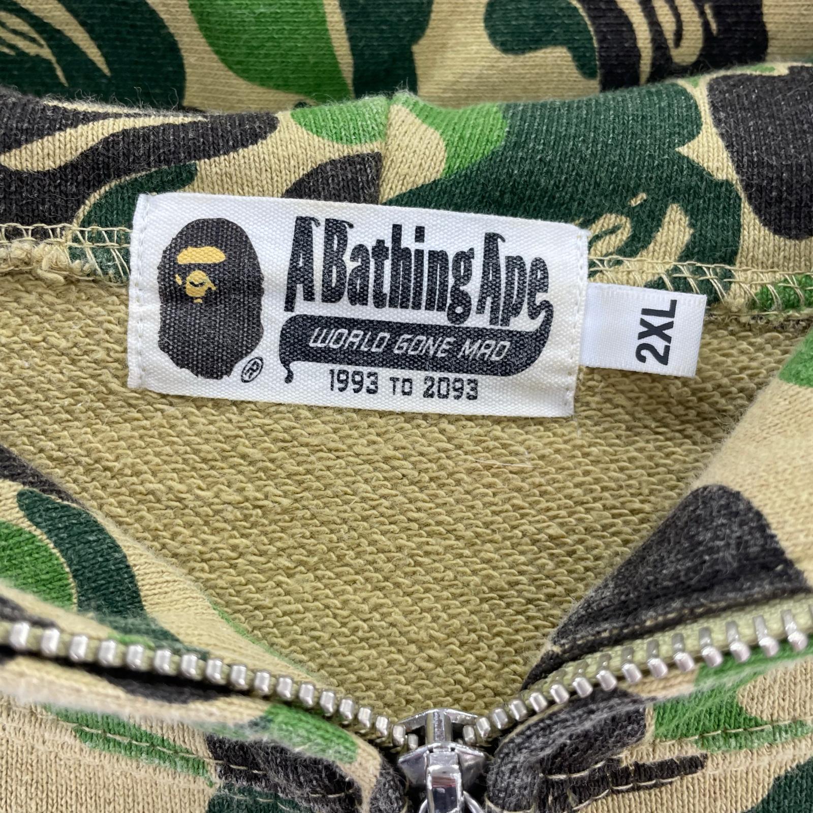 パーカー CAMO BAPE 2XL グリーン