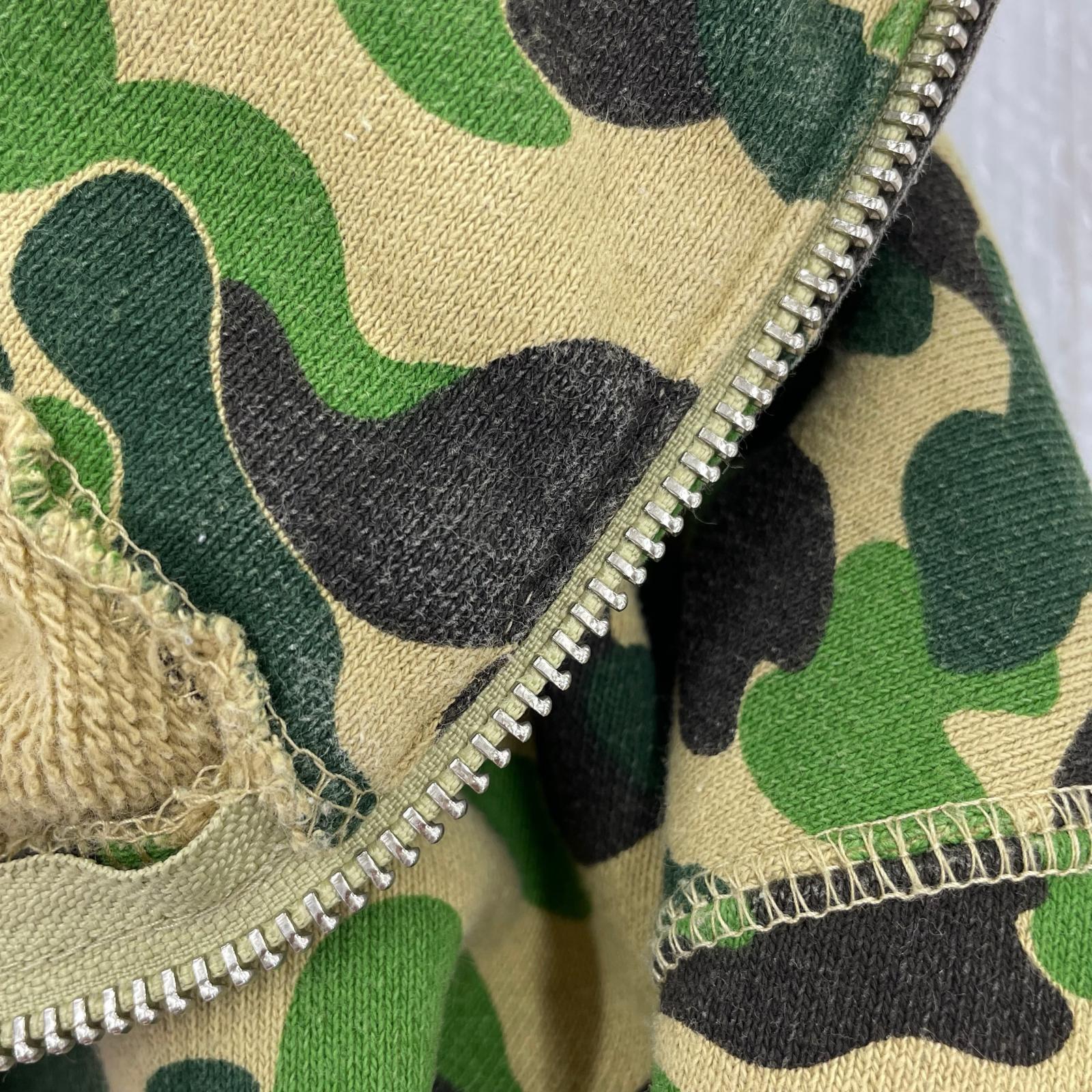パーカー CAMO BAPE 2XL グリーン