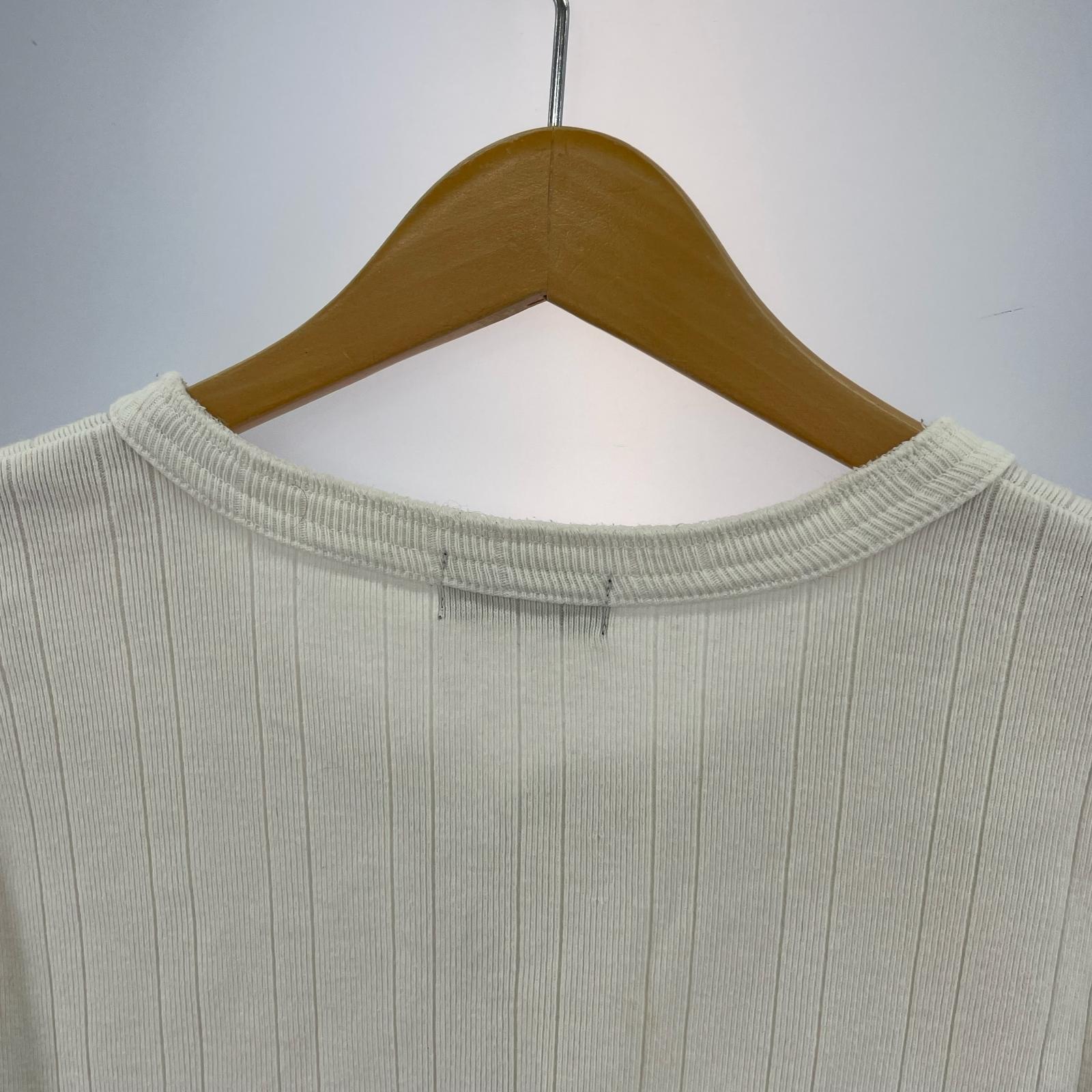 半袖Tシャツ ヘンリーネック 白 (42) 42 ホワイト