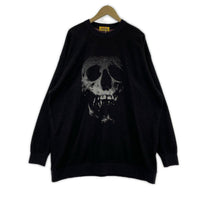 ニット SKULL BERRYジャカード ワンピース フリー ブラック