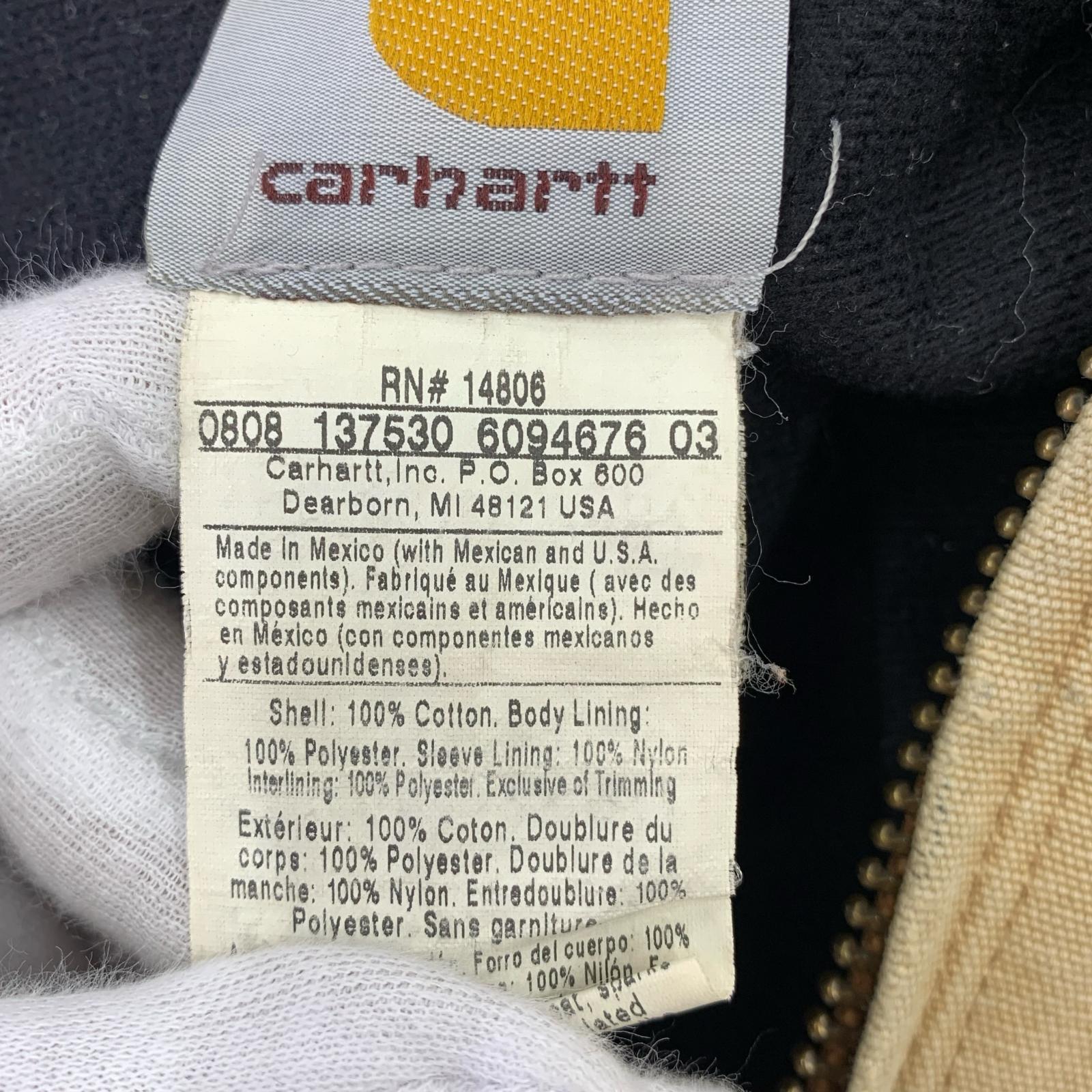 ジャケット Carhartt 00s メキシコ製 アクティブジャケット XL ベージュ ブラウン
