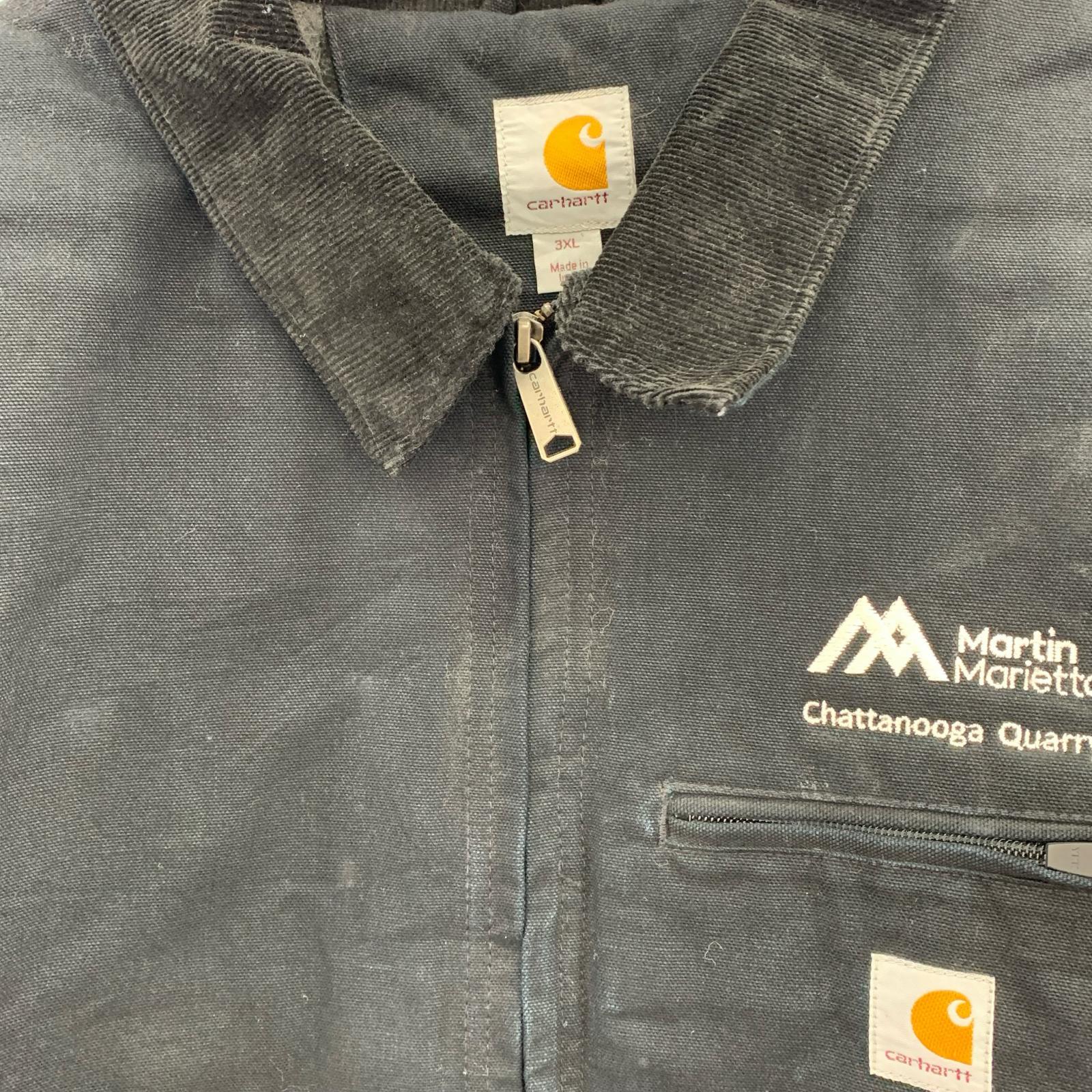 ジャケット Carhartt 企業刺繍 裏ブランケット デトロイトジャケット 3XL ブラック ブラック