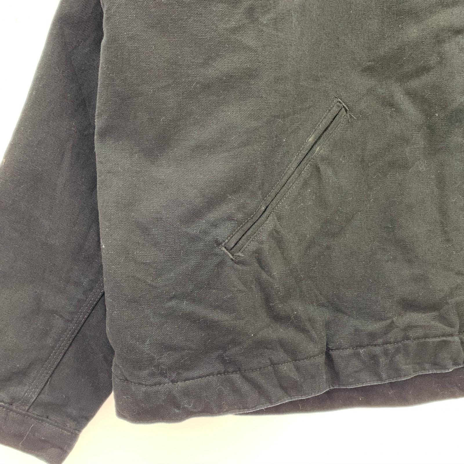 ジャケット Carhartt 企業刺繍 裏ブランケット デトロイトジャケット 3XL ブラック ブラック