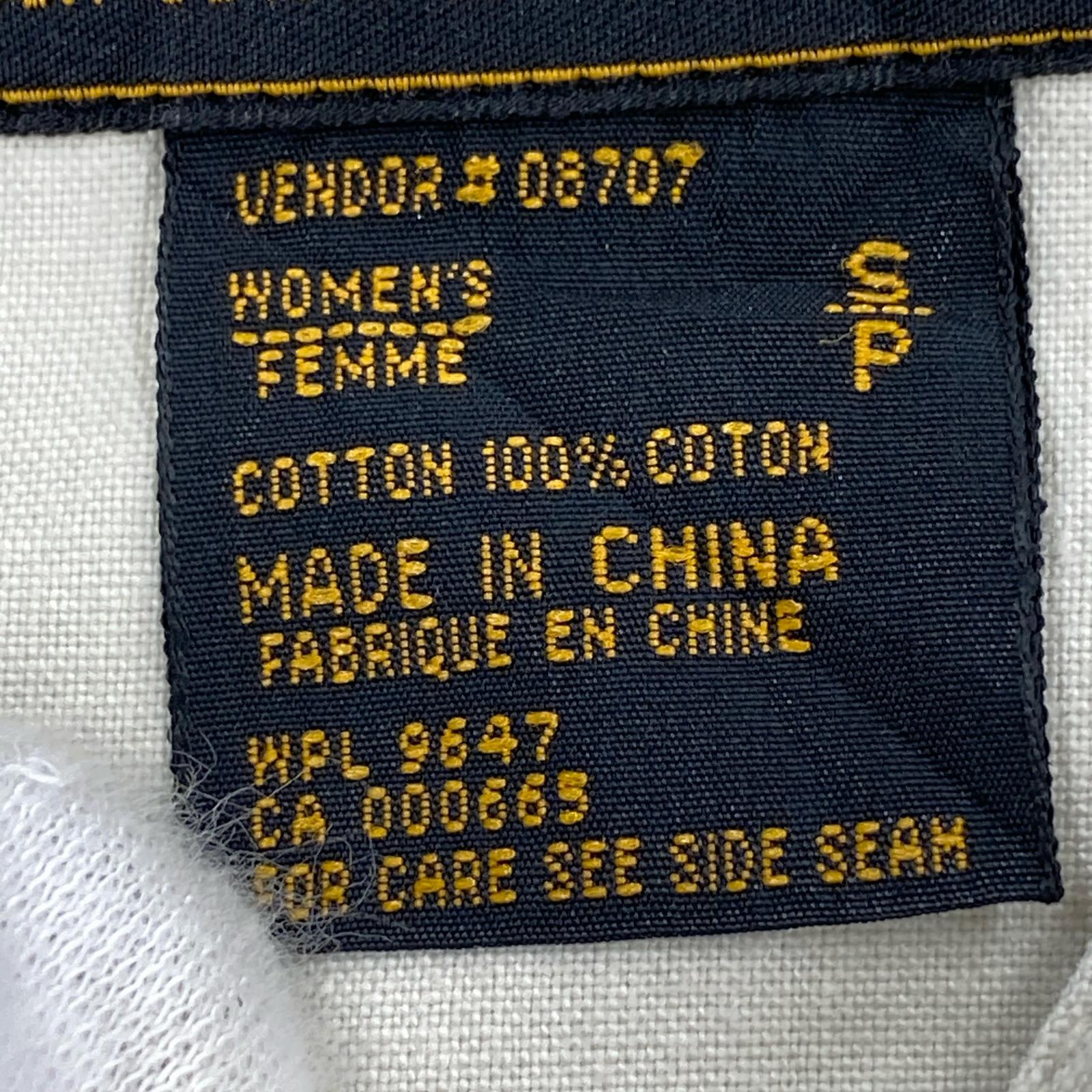 長袖シャツ 80-90s GRY S USA製 S ホワイト
