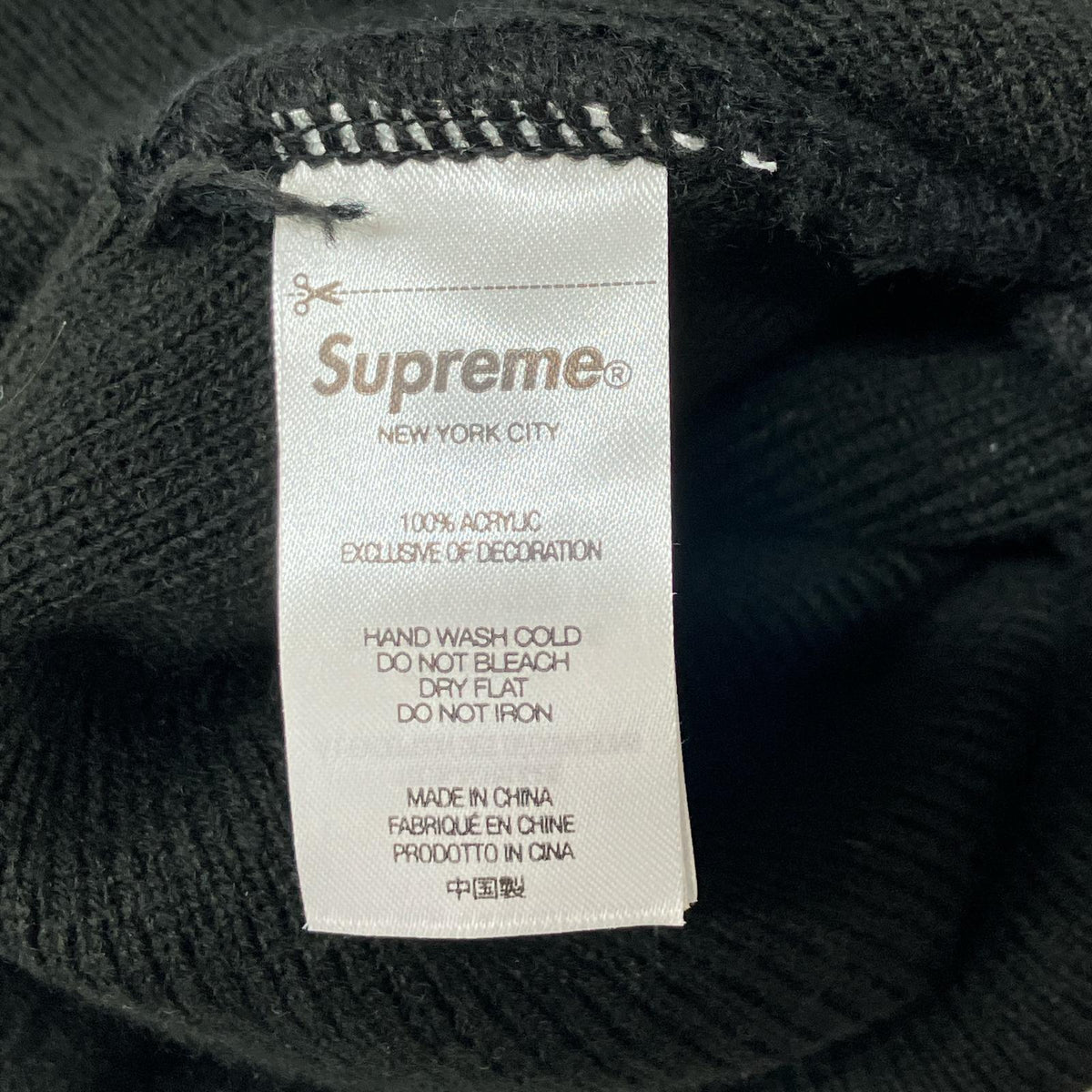 ニットキャップ 24SS Stencil Beanie ブラック