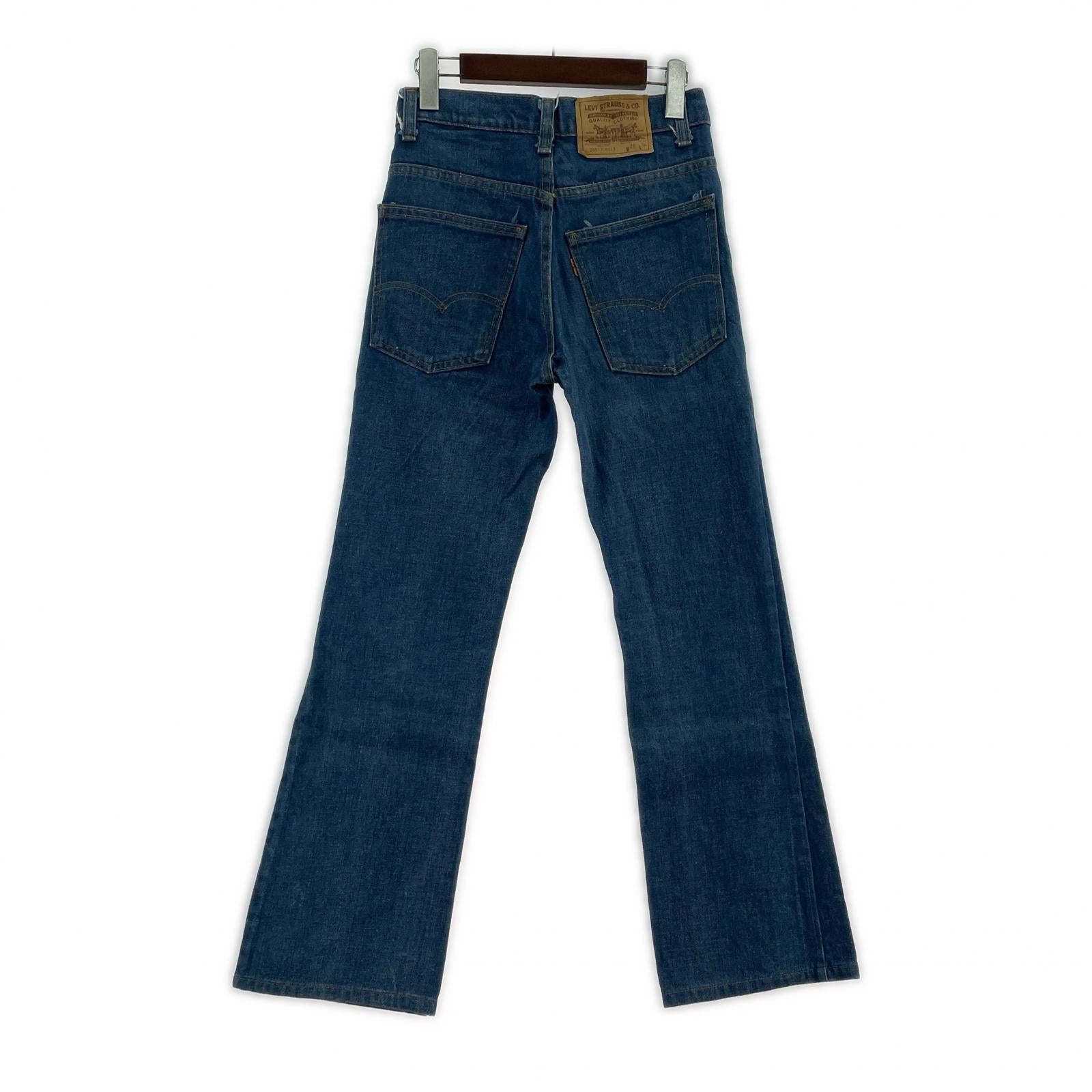 デニムパンツ 80年製 66後期 ブーツカットデニム 28 ブルー