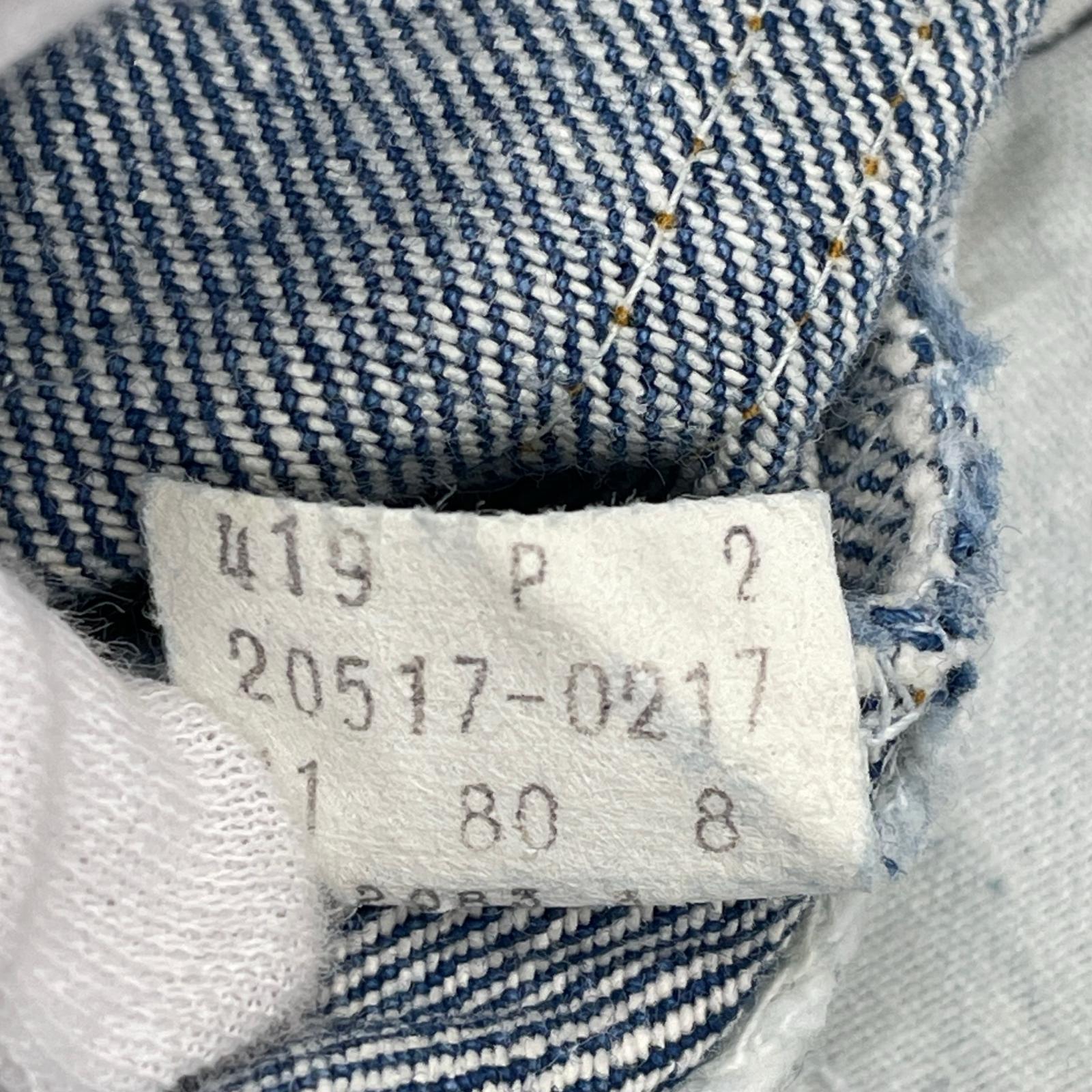 デニムパンツ 80年製 66後期 ブーツカットデニム 28 ブルー