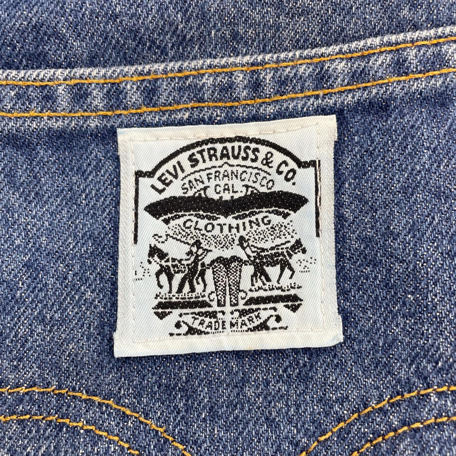 デニムパンツ 78年製 白タブ ストレートデニム ブルー