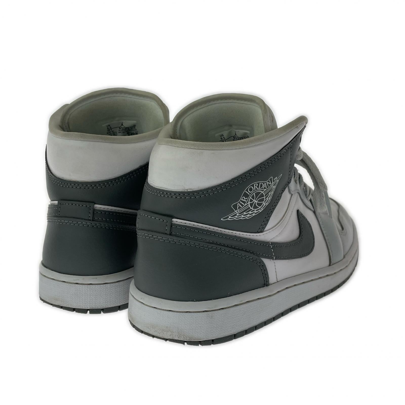スニーカー W AIR JORDAN 1 MID 26.5cm 26.5cm (US8 1/2 UK8 EU43) グレー