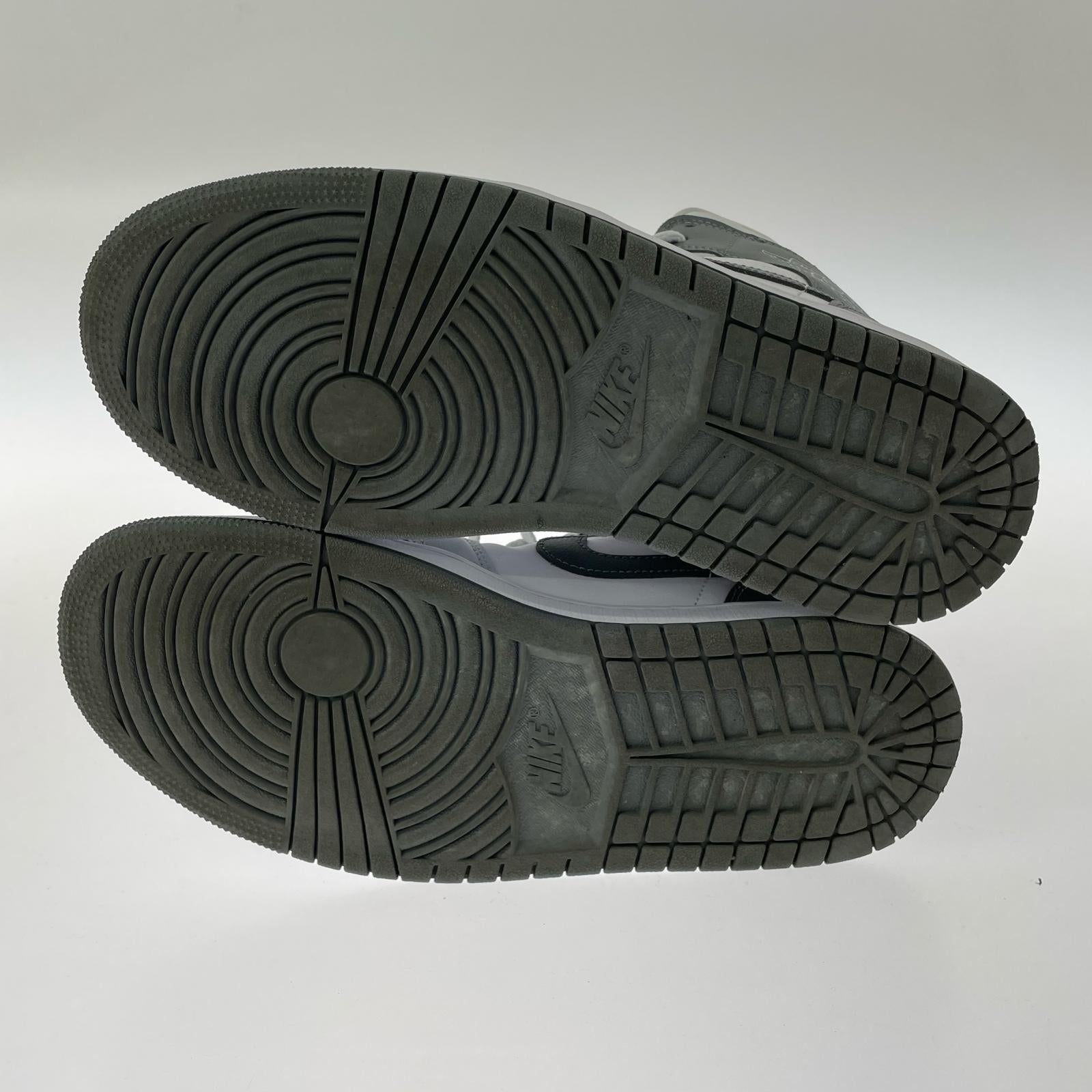 スニーカー W AIR JORDAN 1 MID 26.5cm 26.5cm (US8 1/2 UK8 EU43) グレー