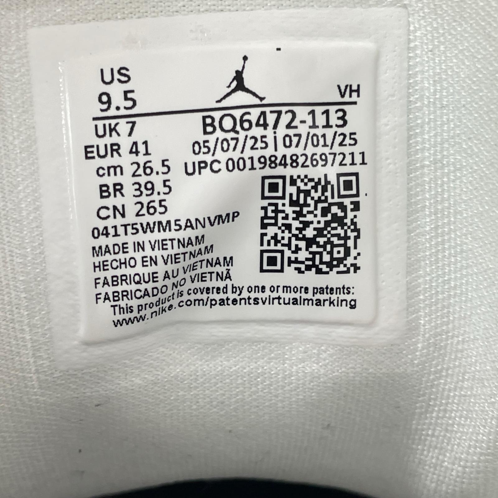スニーカー W AIR JORDAN 1 MID 26.5cm 26.5cm (US8 1/2 UK8 EU43) グレー
