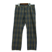 パンツ 19SS グレンチェックワークパンツ 34 ブルー