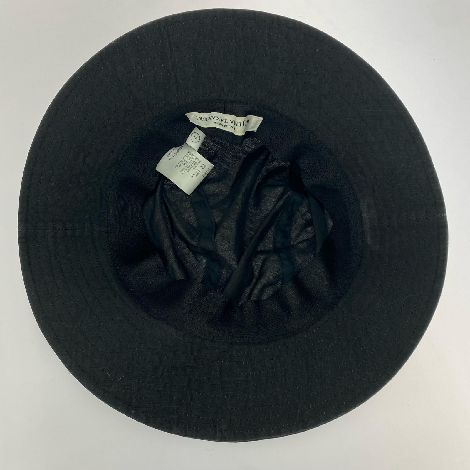 ハット Linen Hat 211322 黒 2 ブラック