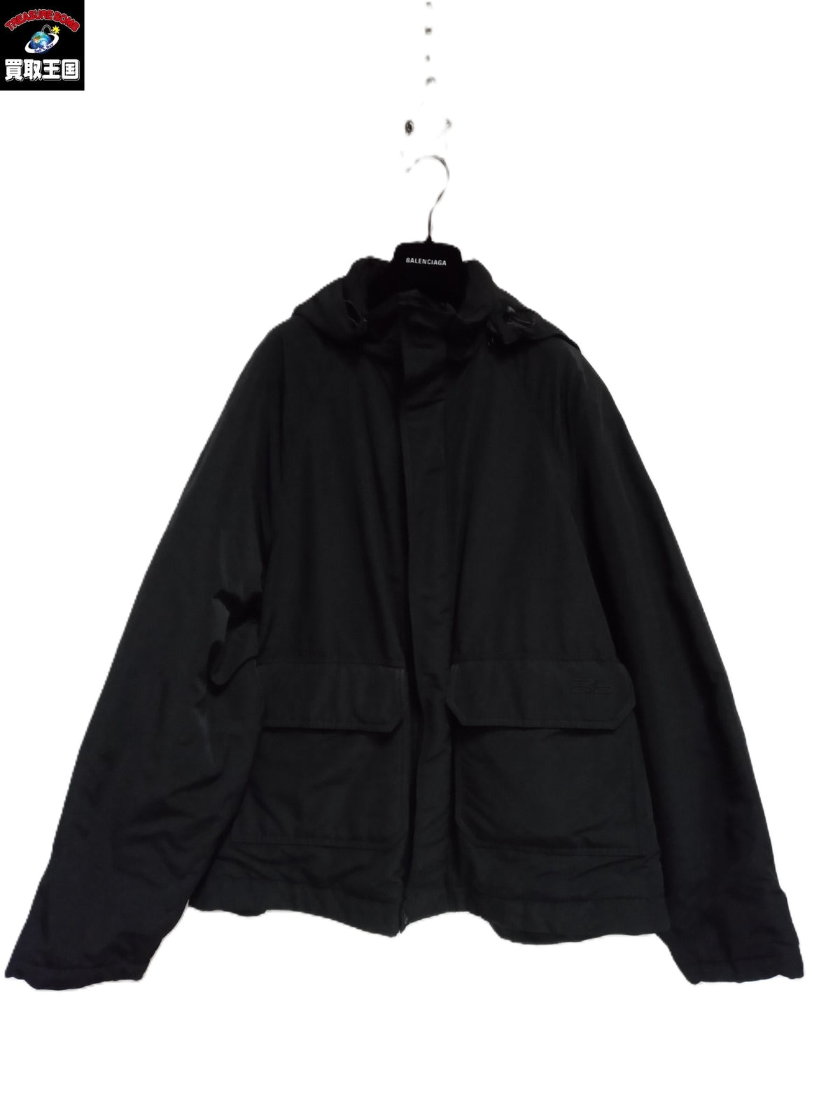 BALENCIAGA/ナイロンジャケット BBアイコン オーバーサイズ L