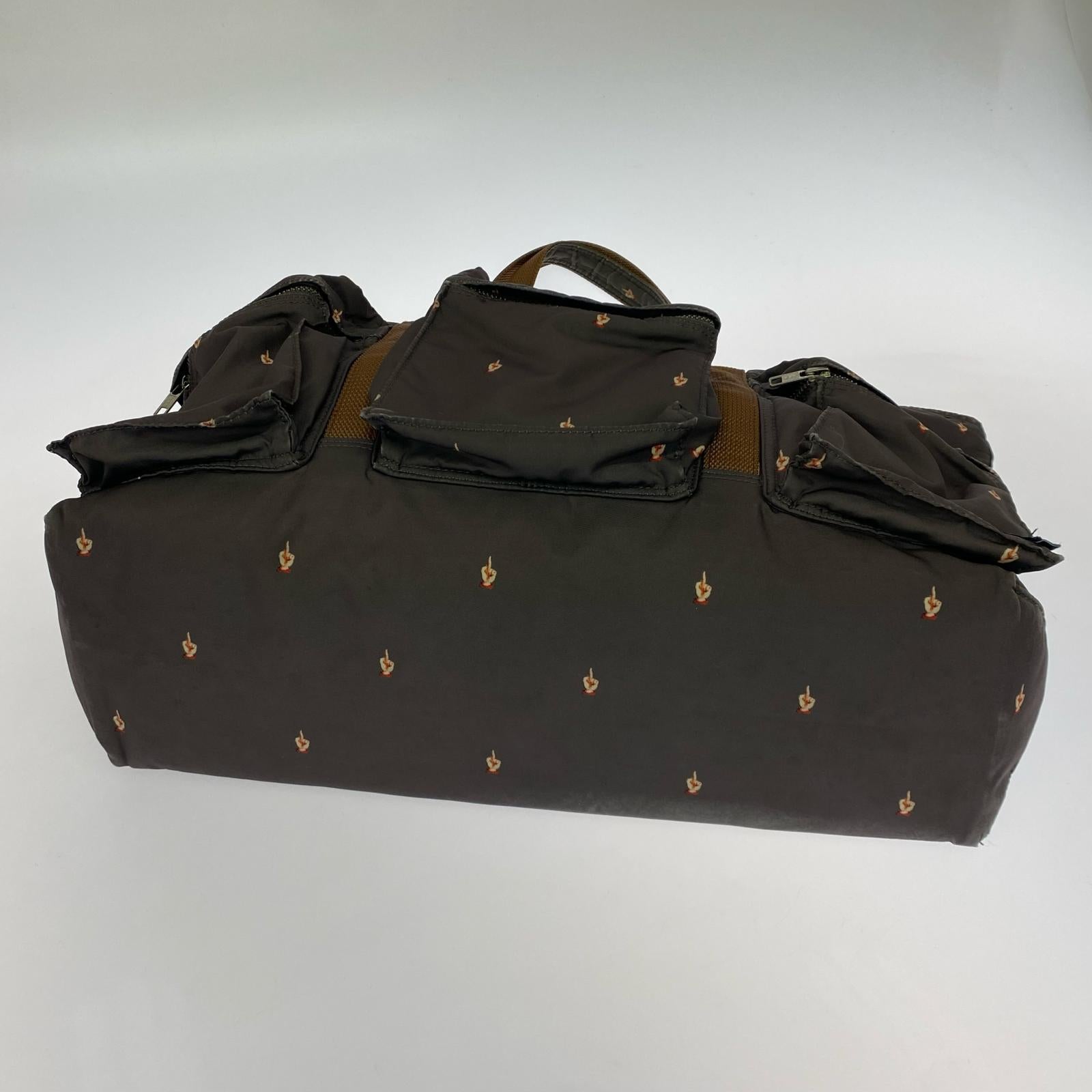 その他バッグ UNDERCOVER×PORTER FUCK柄 ナイロントートバッグ ブラウン ブラウン